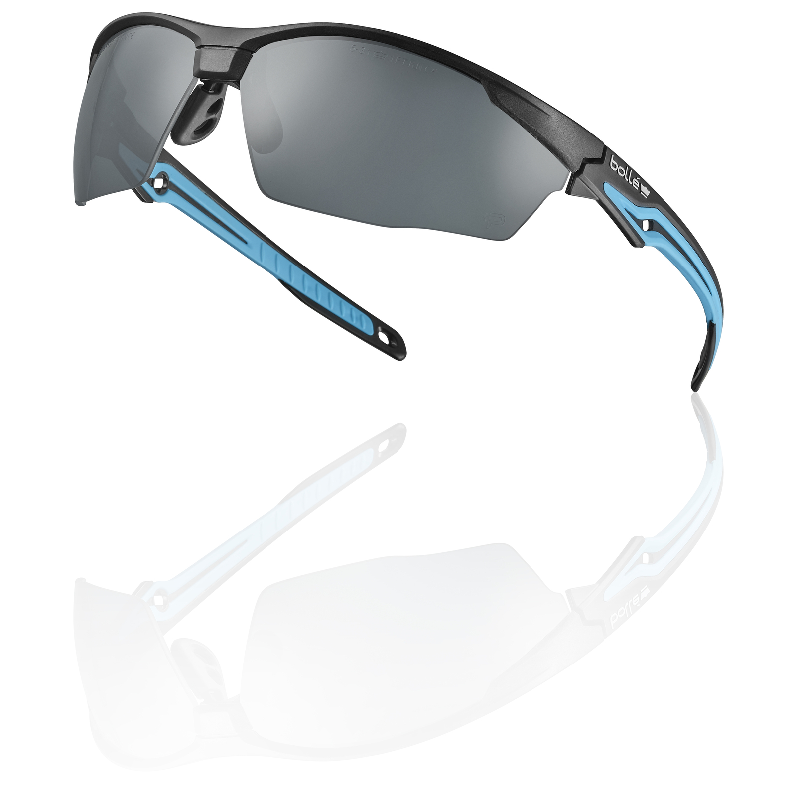 Lunette fumée monture noir/bleu TRYON BOLLÉ SAFETY - TRYONN20E