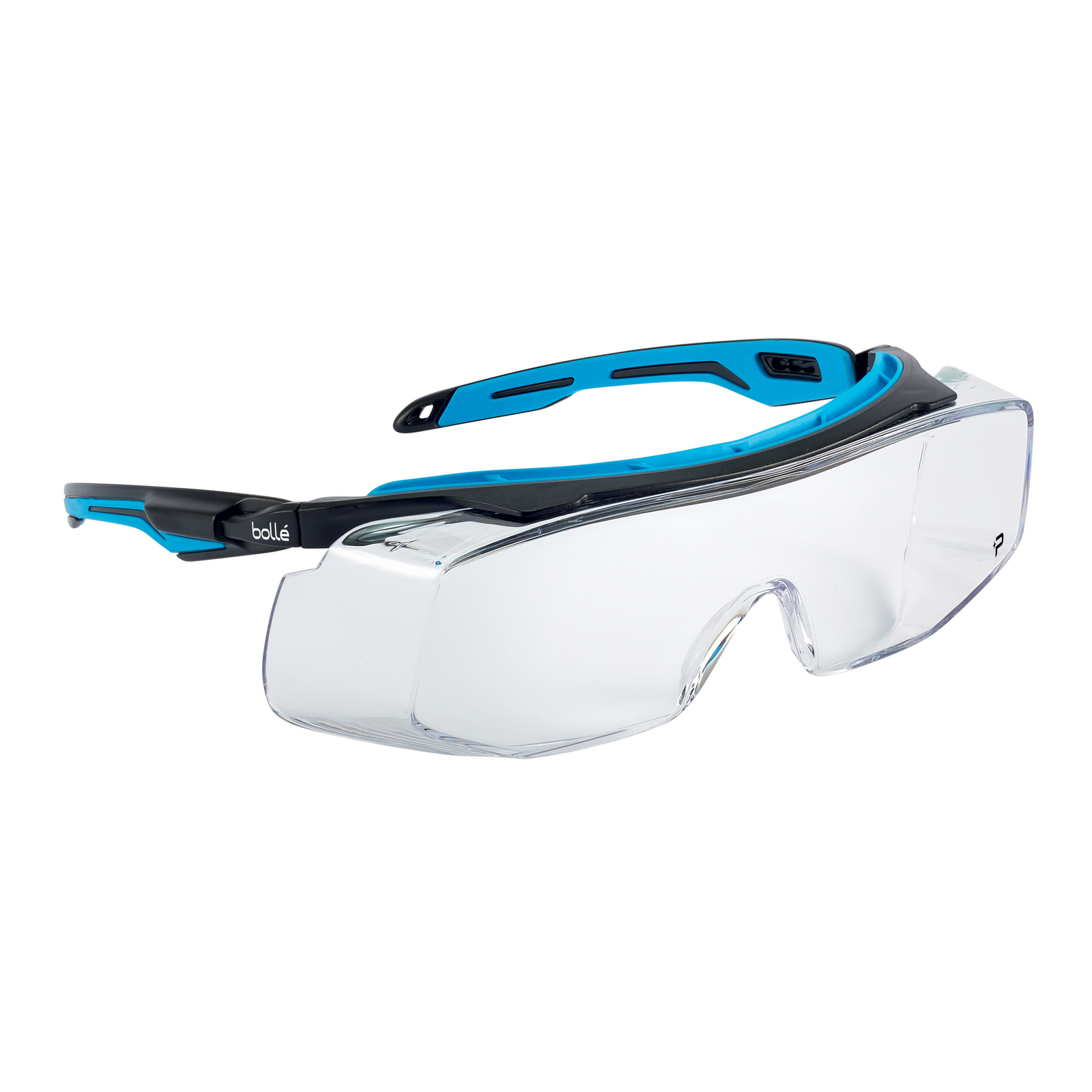 Surlunette incolore monture noir/bleu TRYON OTG BOLLÉ SAFETY - TRYOTGPSI