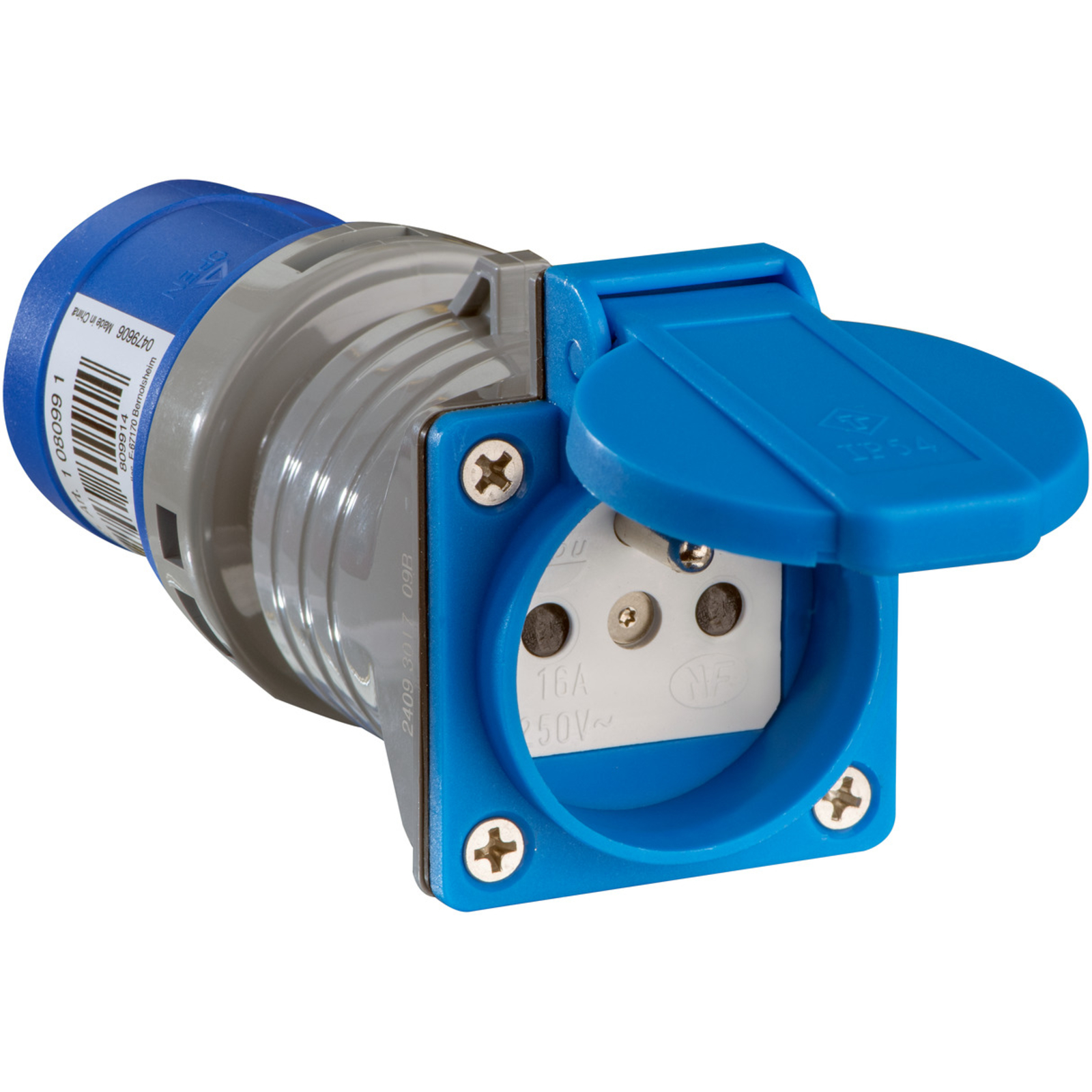 Adaptateur avec fiche CEE P17 / prise standard français 2P+T 16A/230V IP54 BRENNENSTUHL - 1080991