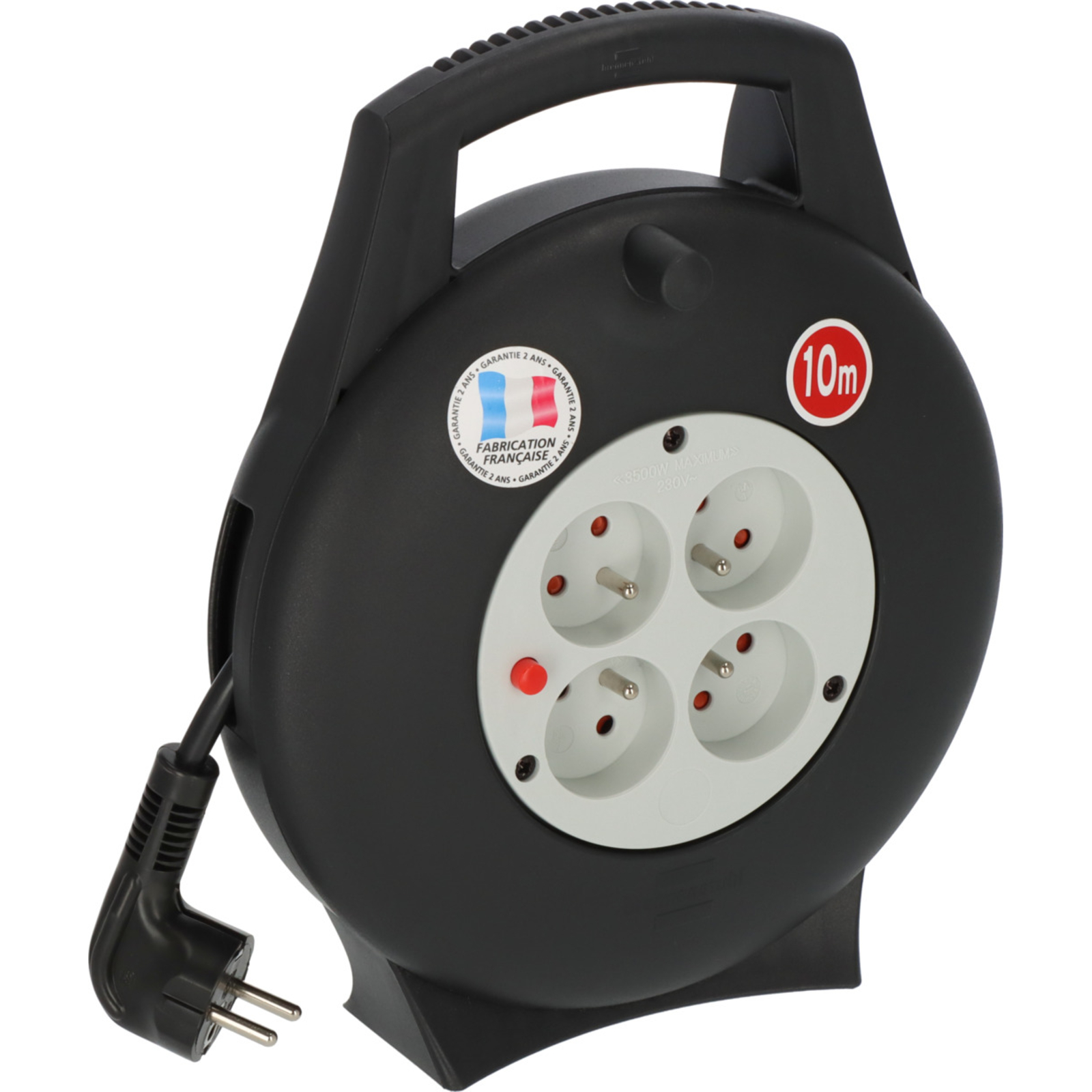 Enrouleur de câble VL2-X 10m H05VV-F 3G1,5 noir/gris BRENNENSTUHL - 1093951