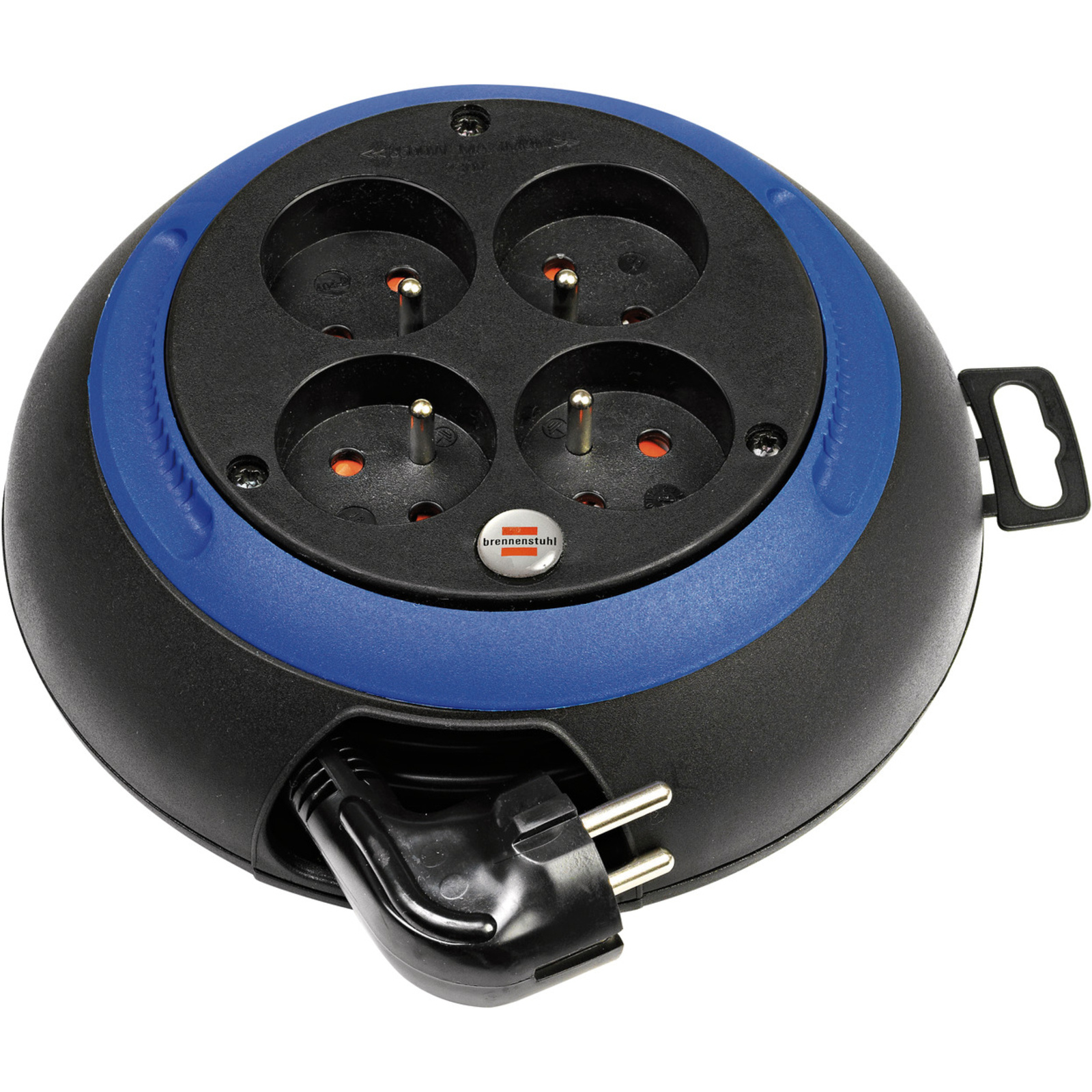 Enrouleur de câble Design-Box CL-S noir/bleu 3m H05VV-F 3G1,0 BRENNENSTUHL - 1102231