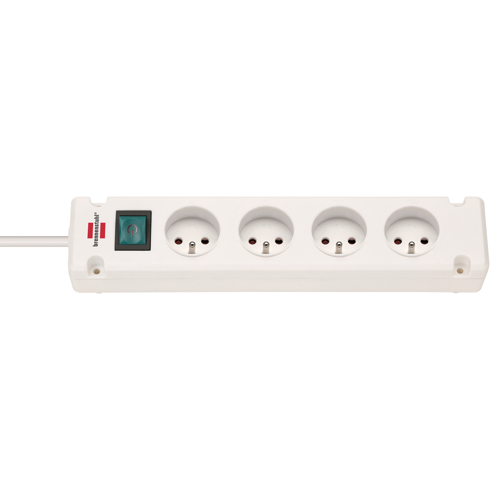 Multiprise Bremounta 4 prises avec interrupteur blanche 1,5m H05VV-F 3G1,5 BRENNENSTUHL - 1150651124