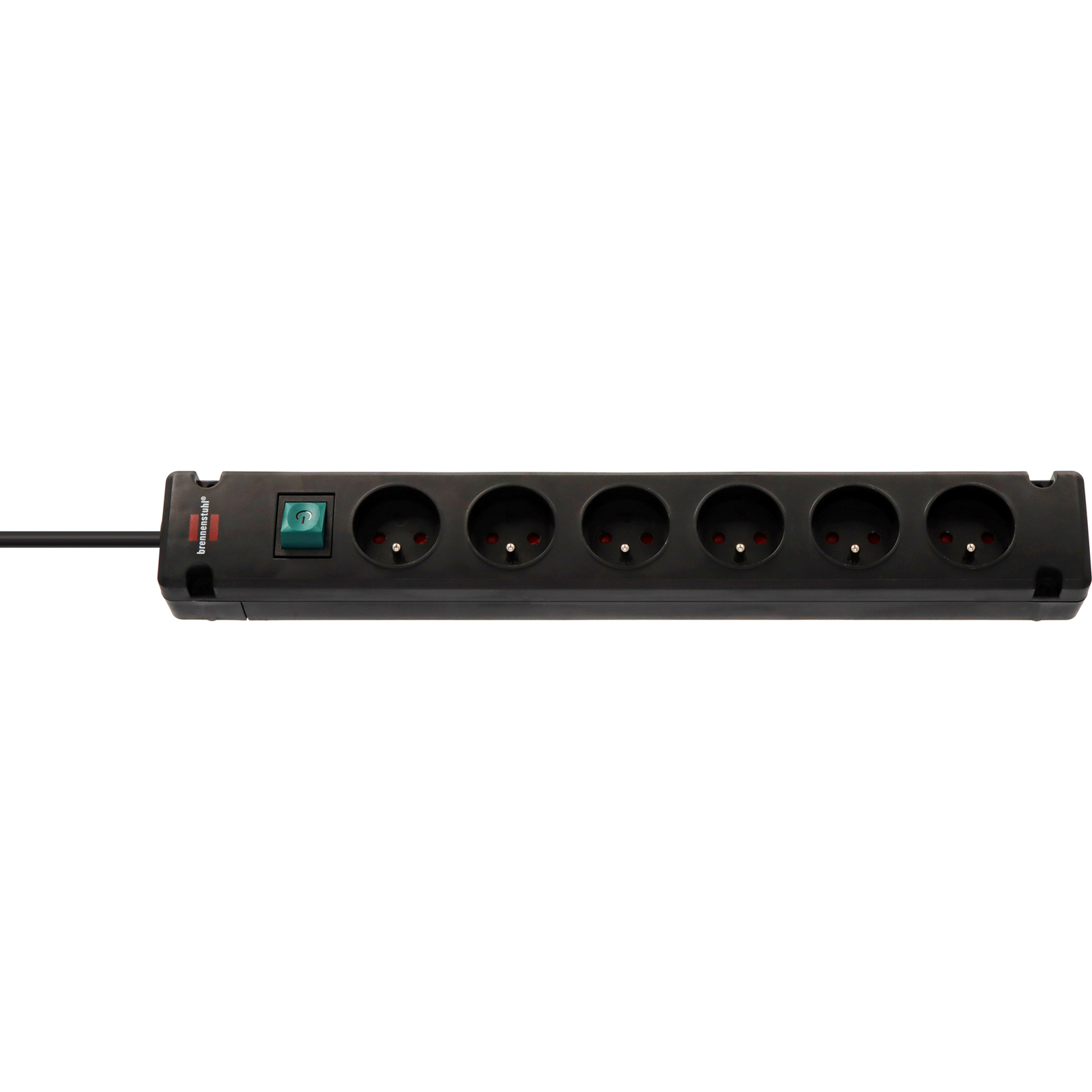 Multiprise Bremounta 6 prises avec interrupteur noire 3m H05VV-F 3G1,5 BRENNENSTUHL - 1150651316