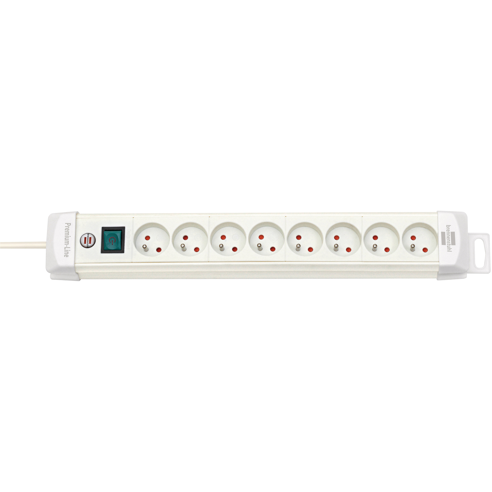 Multiprise Premium Plus 8 prises avec interrupteur blanche 3m H05VV-F 3G1,5 BRENNENSTUHL - 1156221068