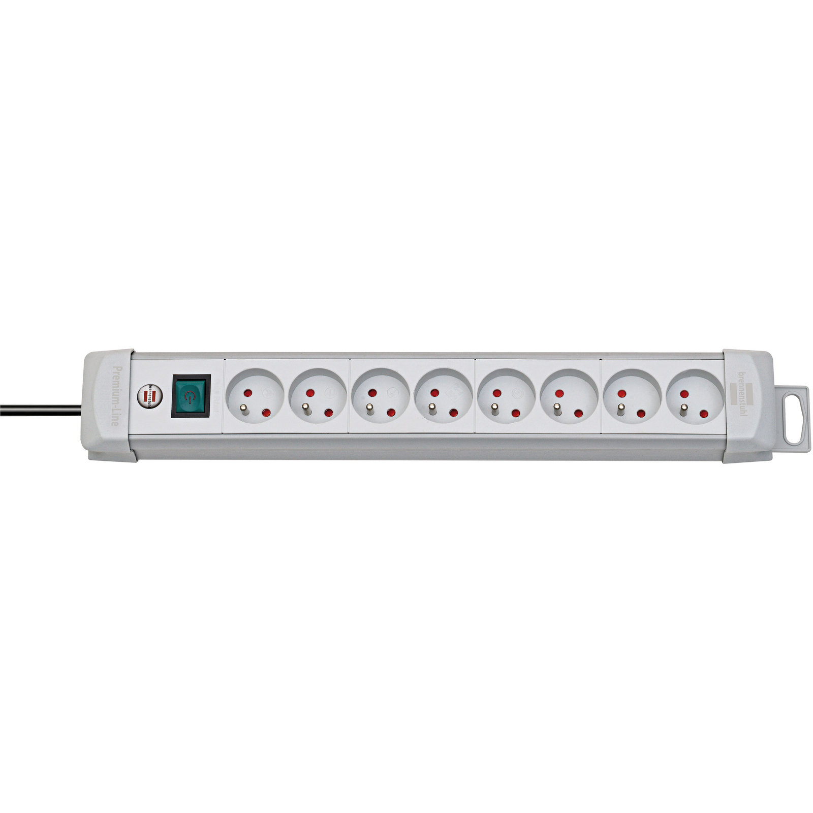 Multiprise Premium Plus 8 prises avec interrupteur grise 3m H05VV-F 3G1,5 BRENNENSTUHL - 1156551068