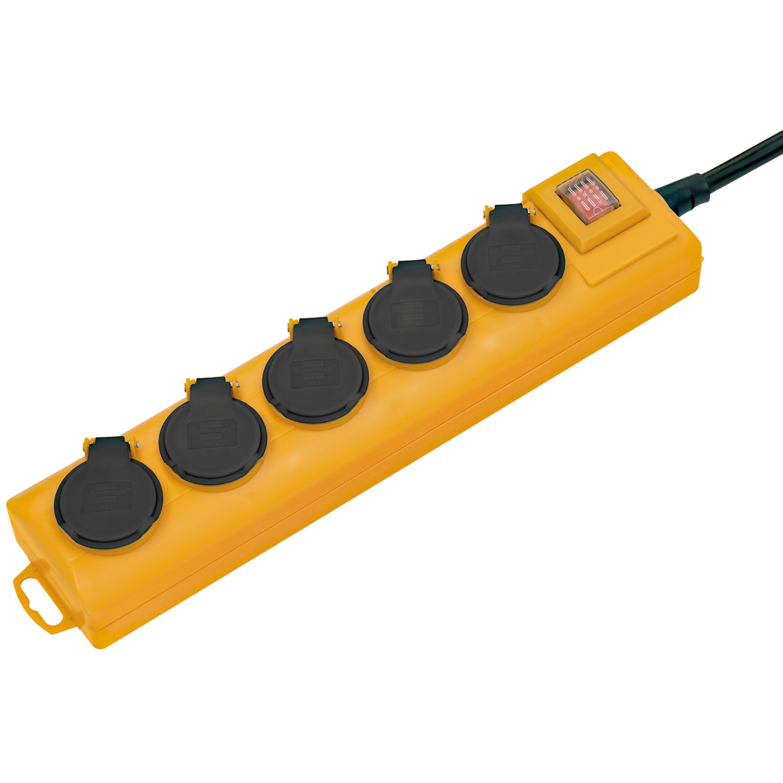 Multiprise Super-Solid SL 554 FR 5 prises avec interrupteur jaune 2m H07RN-F 3 BRENNENSTUHL - 1159901215