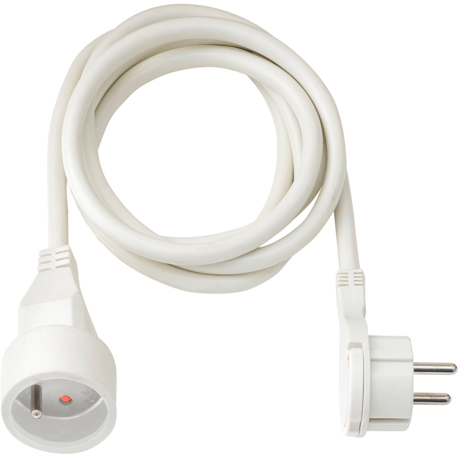 Rallonge électrique avec fiche plate blanche 5m H05VV-F 3G1,5 BRENNENSTUHL - 1161821025