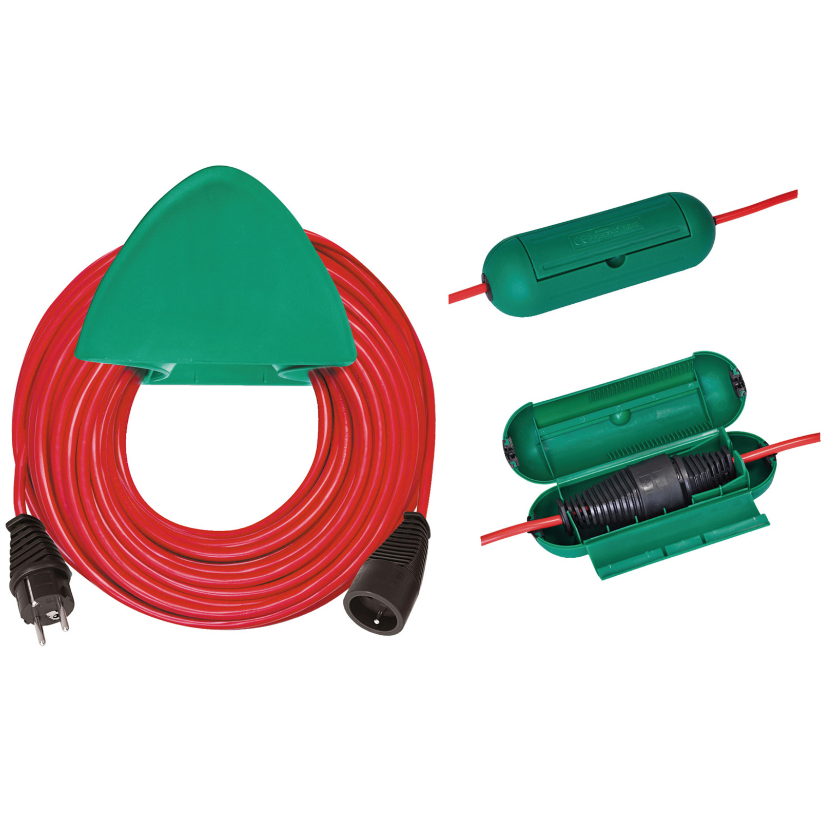 Rallonge électrique avec boîtier de protection et support de rangement 40m H05VV BRENNENSTUHL - 1167541