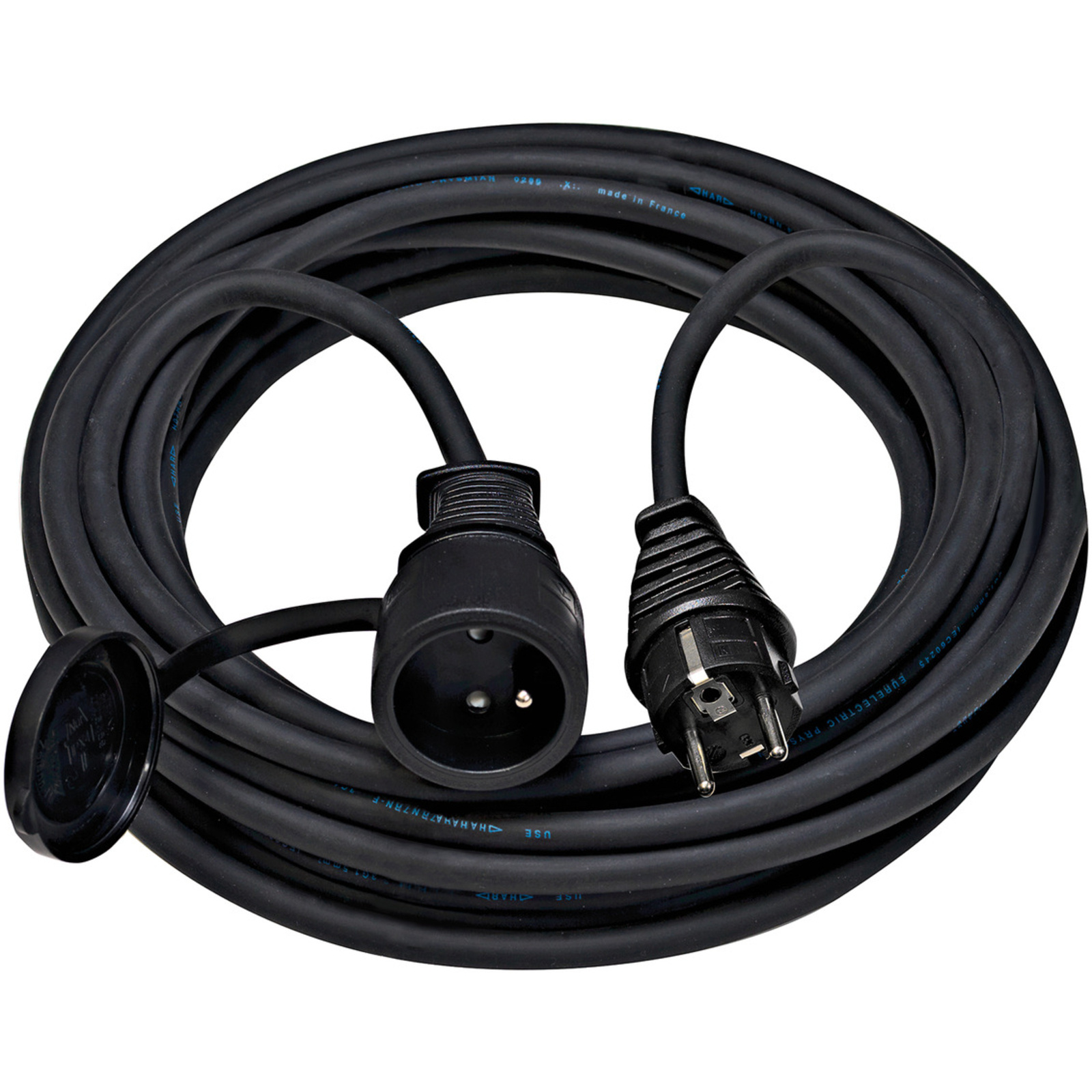 Rallonge électrique 25m H07RN-F 3G1,5 noire BRENNENSTUHL - 1168401