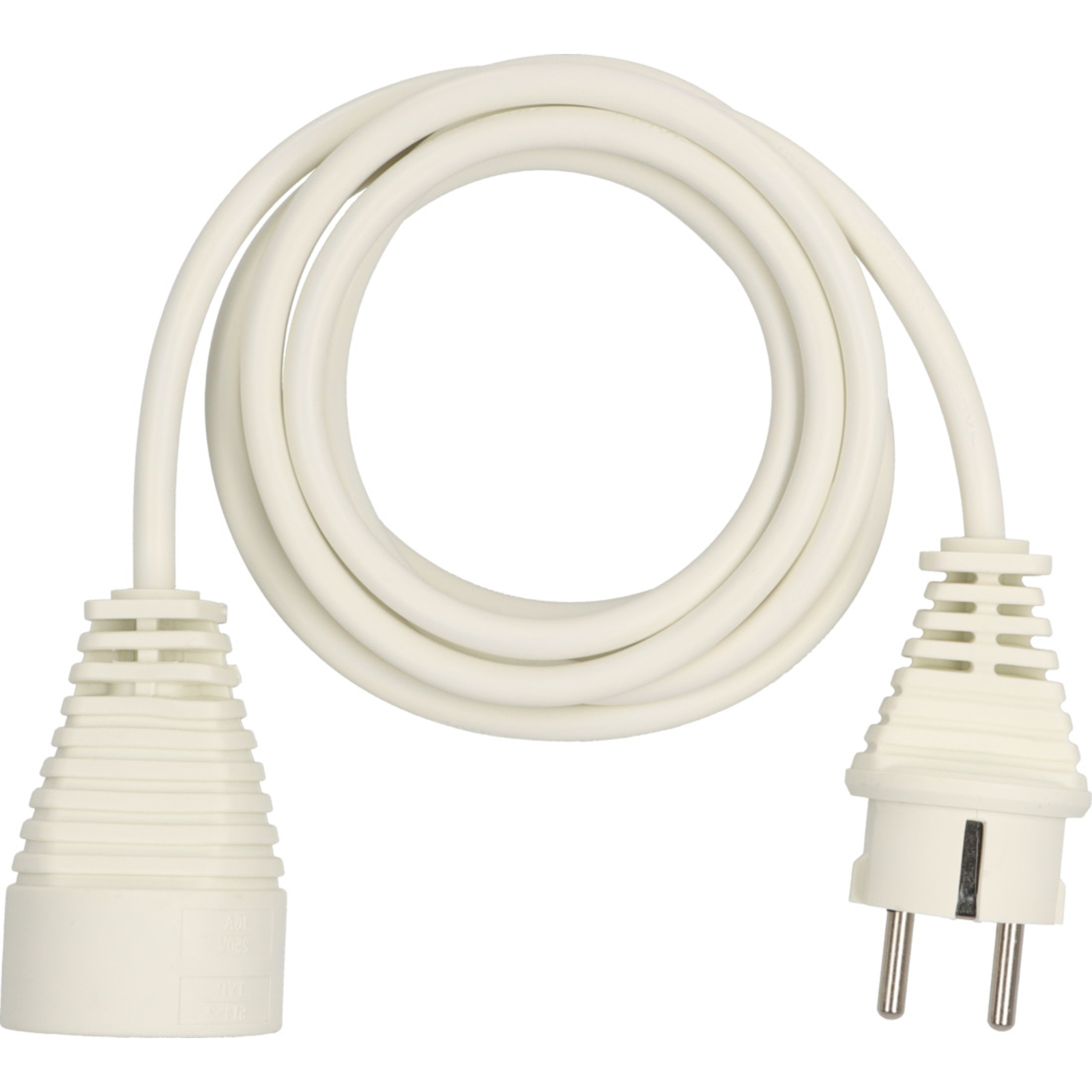 Rallonge électrique 3m H05VV-F 3G1,5 blanche BRENNENSTUHL - 1168431