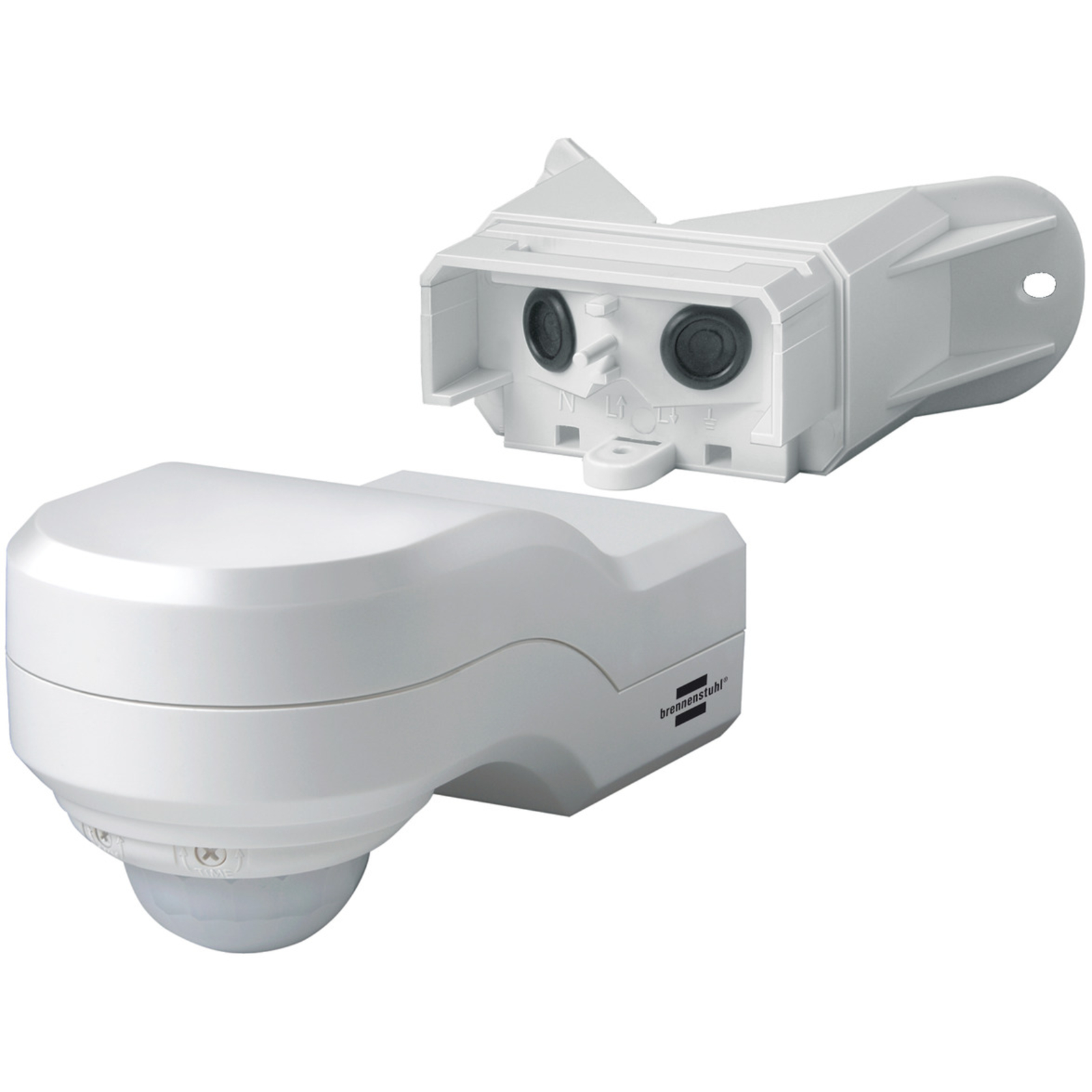Détecteur de mouvements infrarouge PIR 240 blanc avec fixation pour angle IP44 BRENNENSTUHL - 1170910