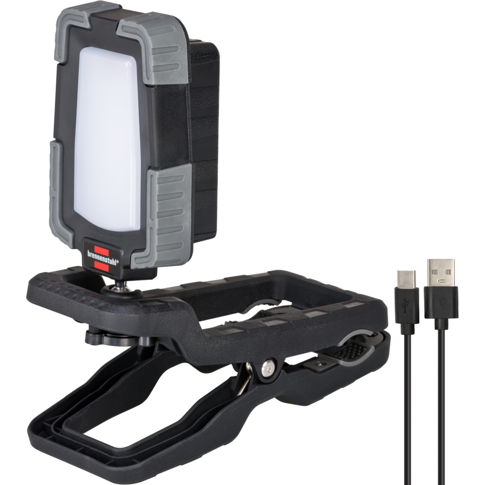Projecteur LED mobile à pince CL 1050 MA rechargeable 10W 950lm IP65 BRENNENSTUHL - 1173070010