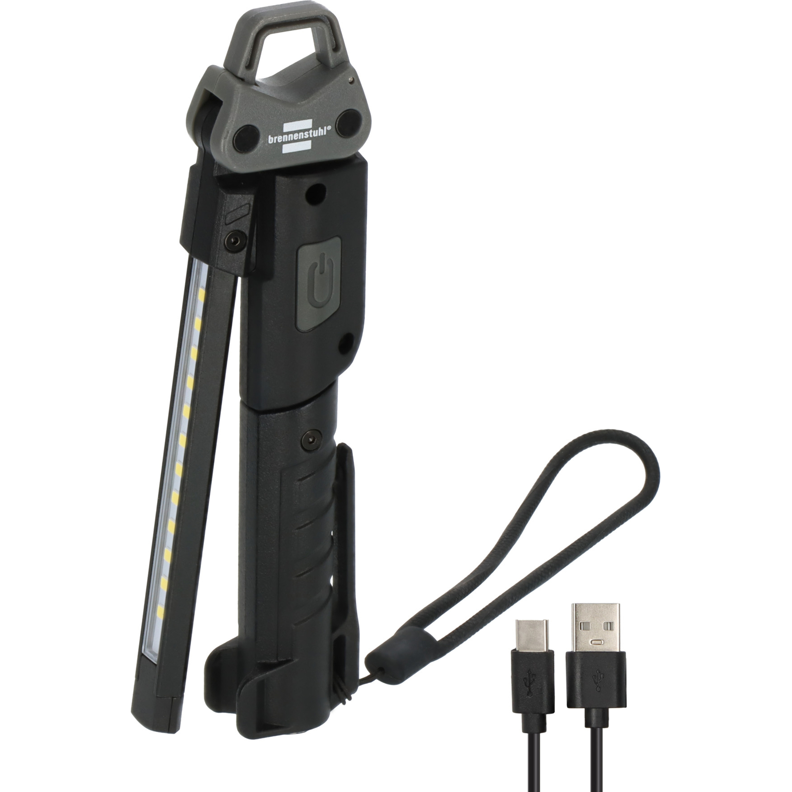 Lampe torche LED HL 400 AC rechargeable 400lm façade + 120lm spot + 200lm arrière BRENNENSTUHL - 1173730002