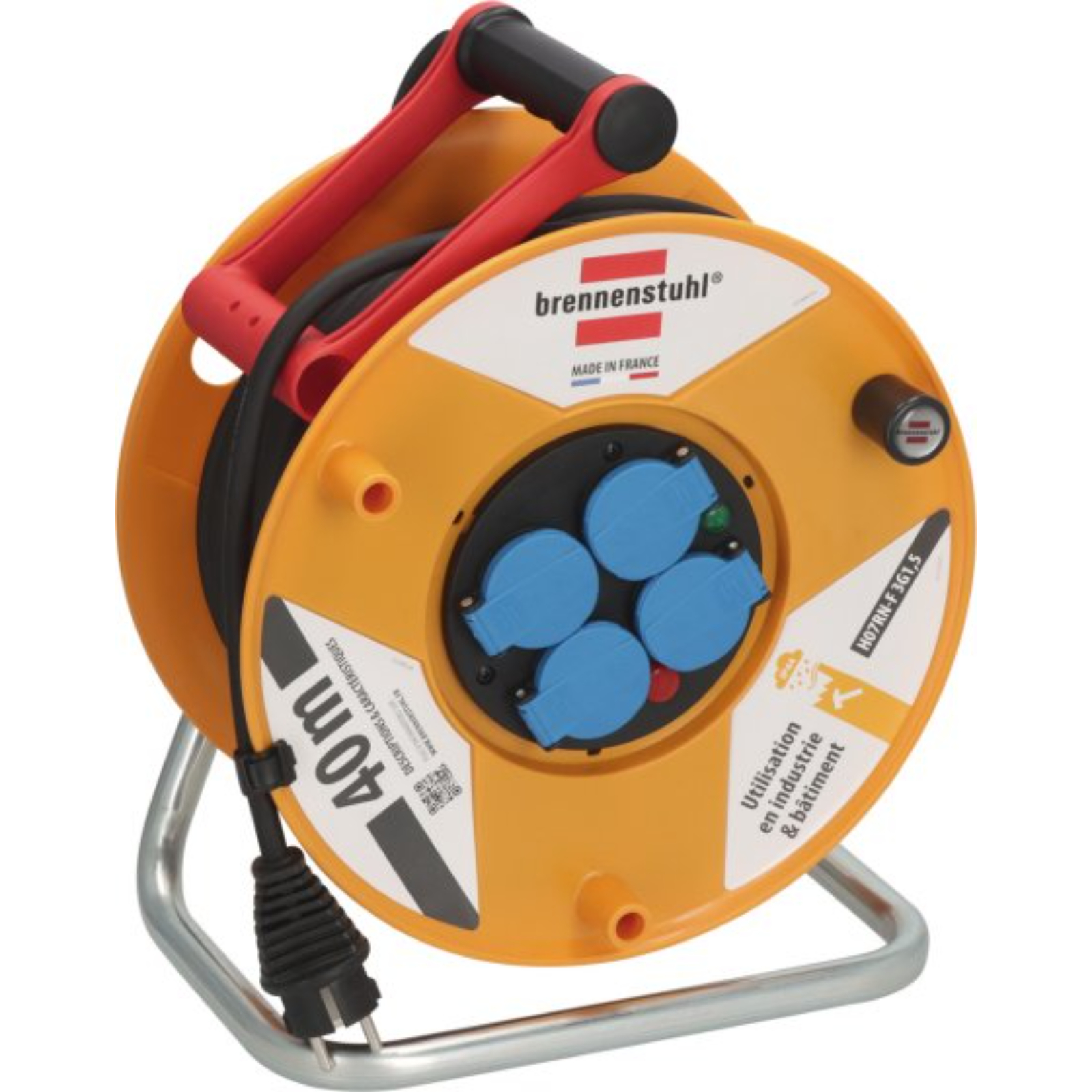 Enrouleur BAT-PRO 25M H07RN-F 3G2,5 BRENNENSTUHL - 1205941