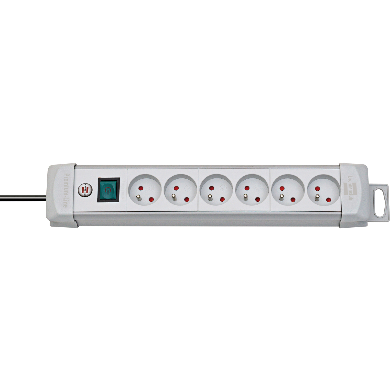 Multiprise Premium Plus 6 prises avec interrupteur grise 3m H05VV-F 3G1,5 BRENNENSTUHL - 1390551066