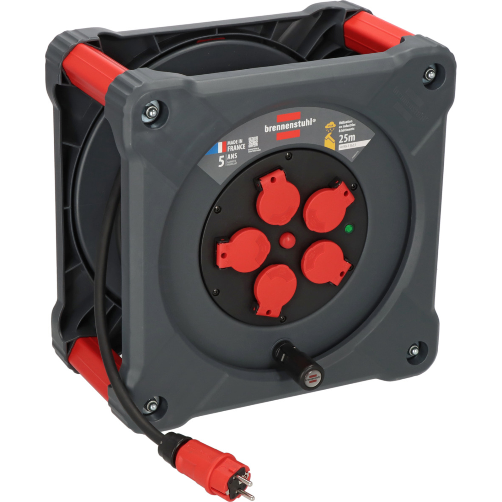 Enrouleur de câble KA 2201 5 Professional 25m H07RN-F 3G2,5 IP44 BRENNENSTUHL - 9202251110