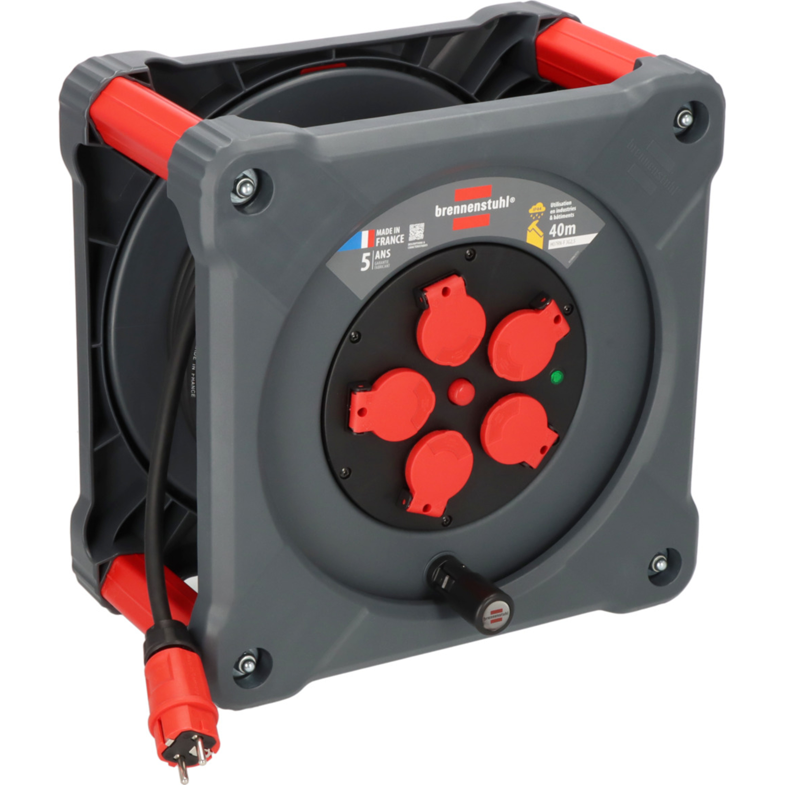 Enrouleur de câble KA 4201 5 Professional 40m H07RN-F 3G2,5 IP44 BRENNENSTUHL - 9202401110