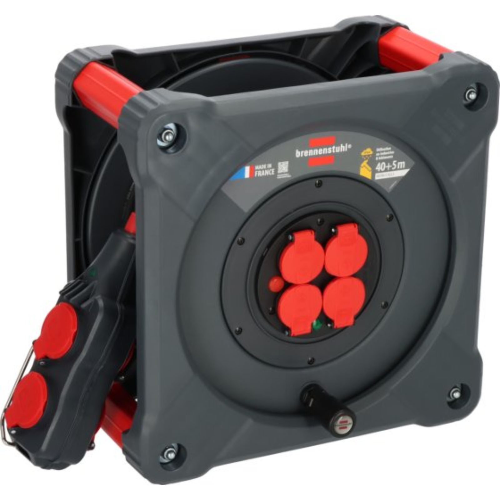 Enrouleur de câble avec Powerblock KC 4201 4+4 Professional 40+5m H07RN-F 3G2,5 BRENNENSTUHL - 9212451110