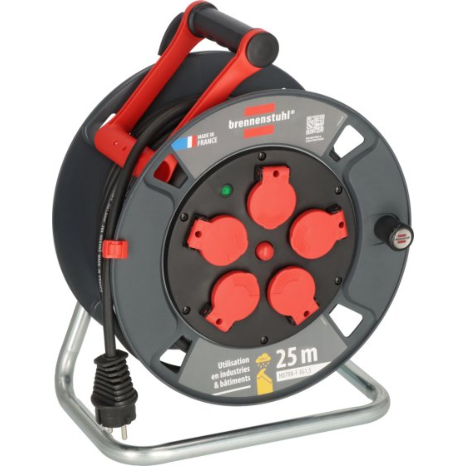 Enrouleur de câble 300 KU 2101 Professional 25m H07RN-F 3G1,5 IP44 BRENNENSTUHL - 9231201100