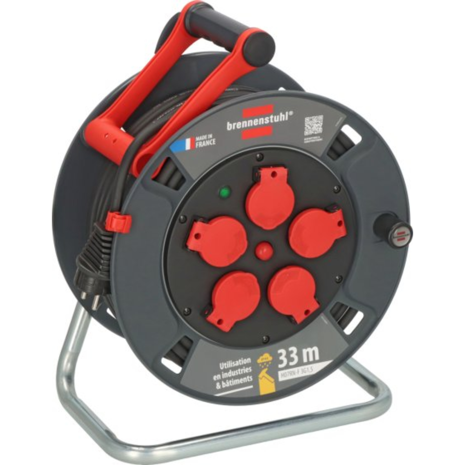 Enrouleur de câble 300 KU 3101 Professional 33m H07RN-F 3G1,5 IP44 BRENNENSTUHL - 9231301100