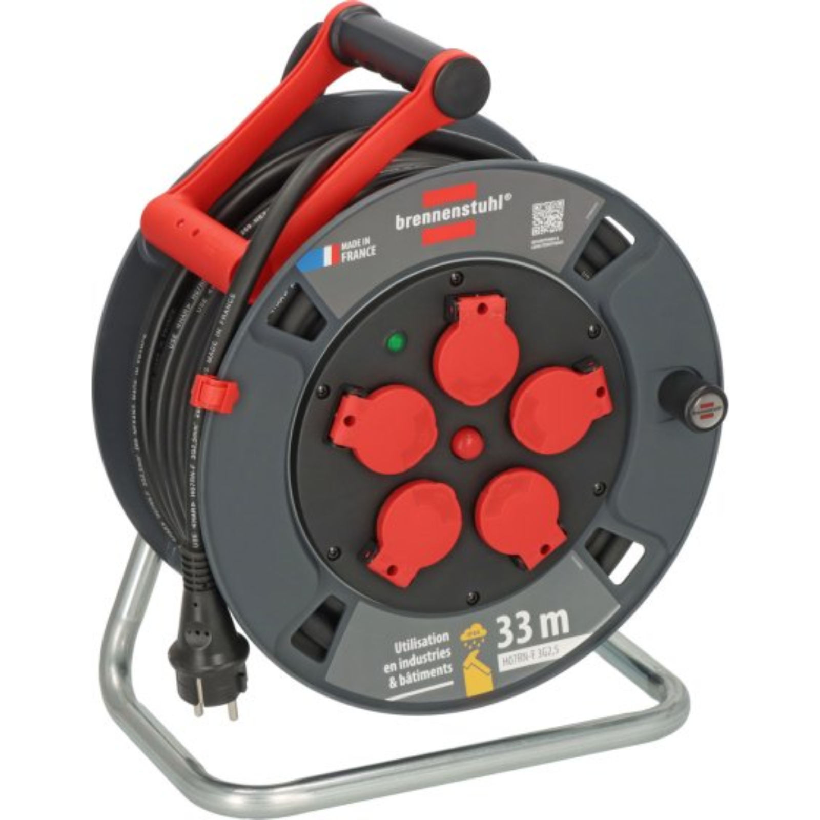 Enrouleur de câble 300 KU 3201 Professional 33m H07RN-F 3G2,5 IP44 BRENNENSTUHL - 9232301100
