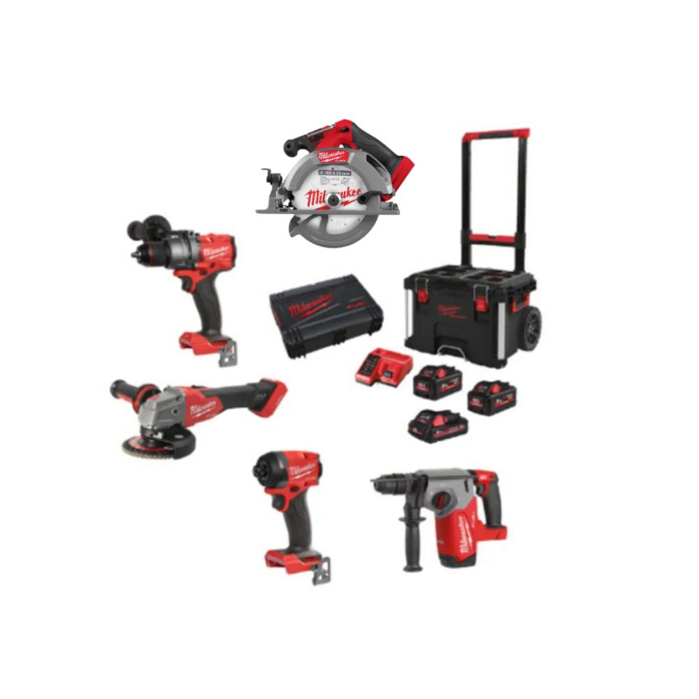Pack 5 machines MILWAUKEE FUEL M18 Packout FPP4AE-533P