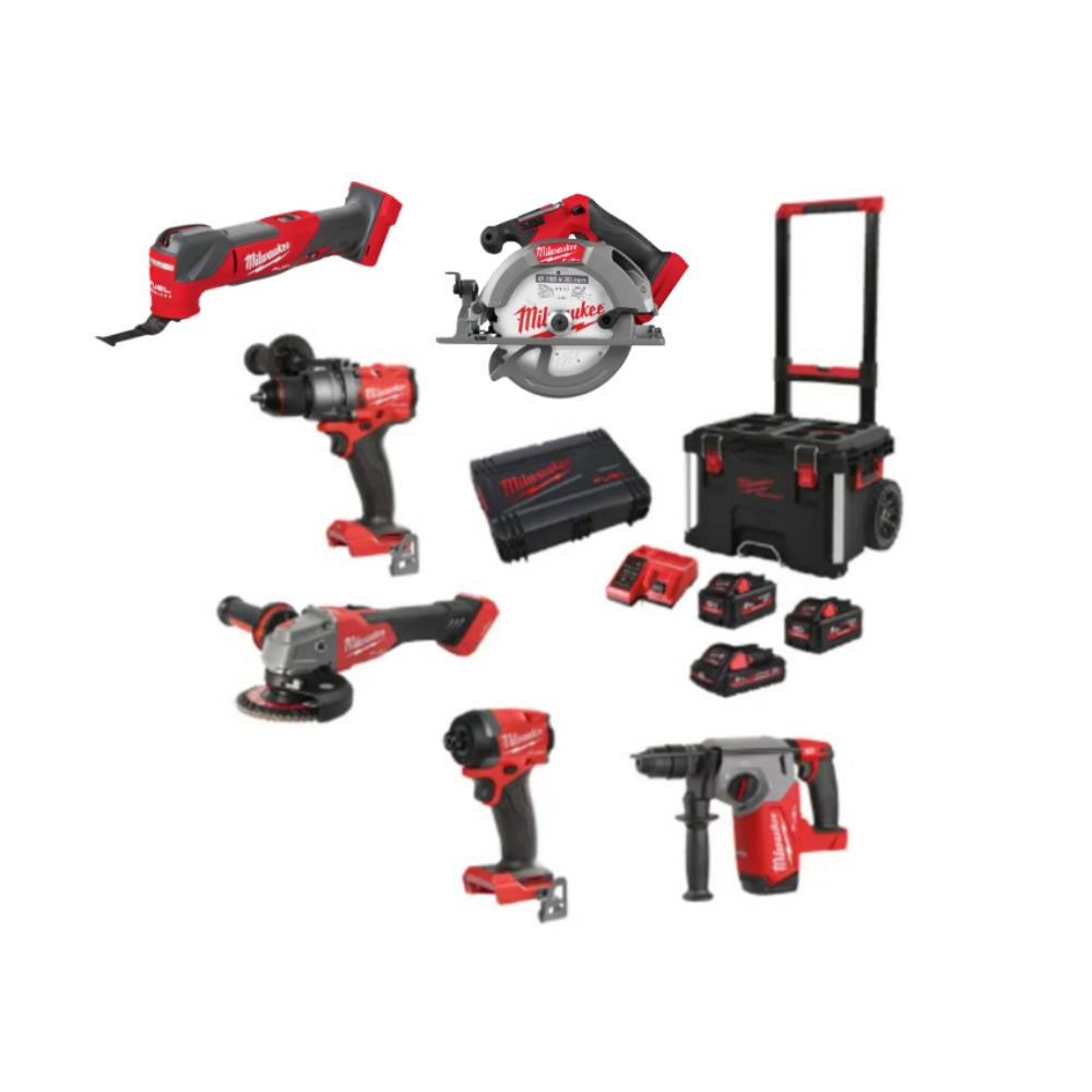 Pack 6 machines MILWAUKEE FUEL M18 Packout FPP4AE-533P artisan