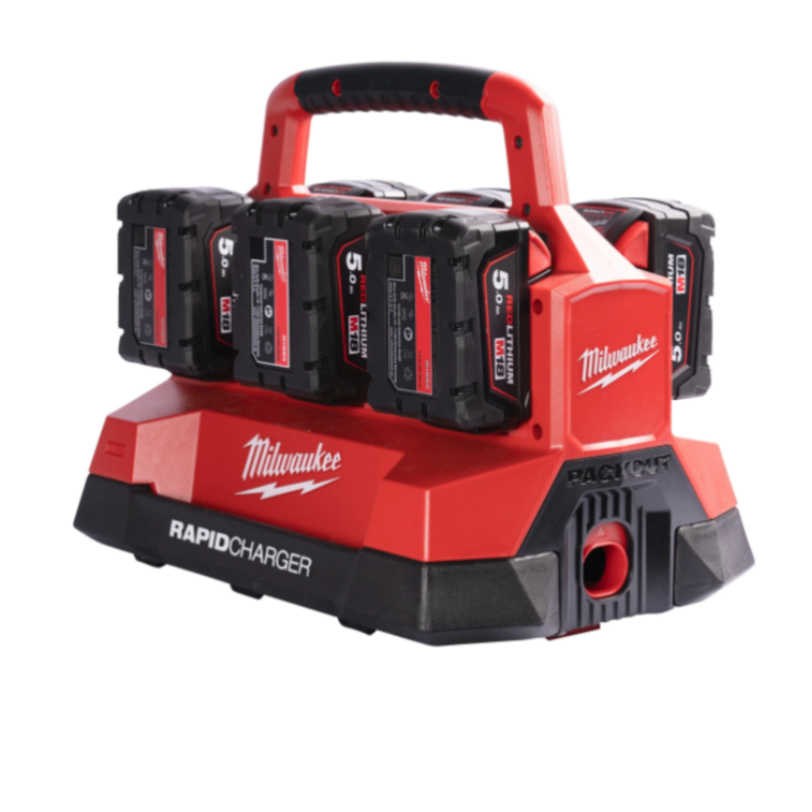 Chargeur rapide avec 6 batteries 5 Ah M18 PACKOUT MILWAUKEE