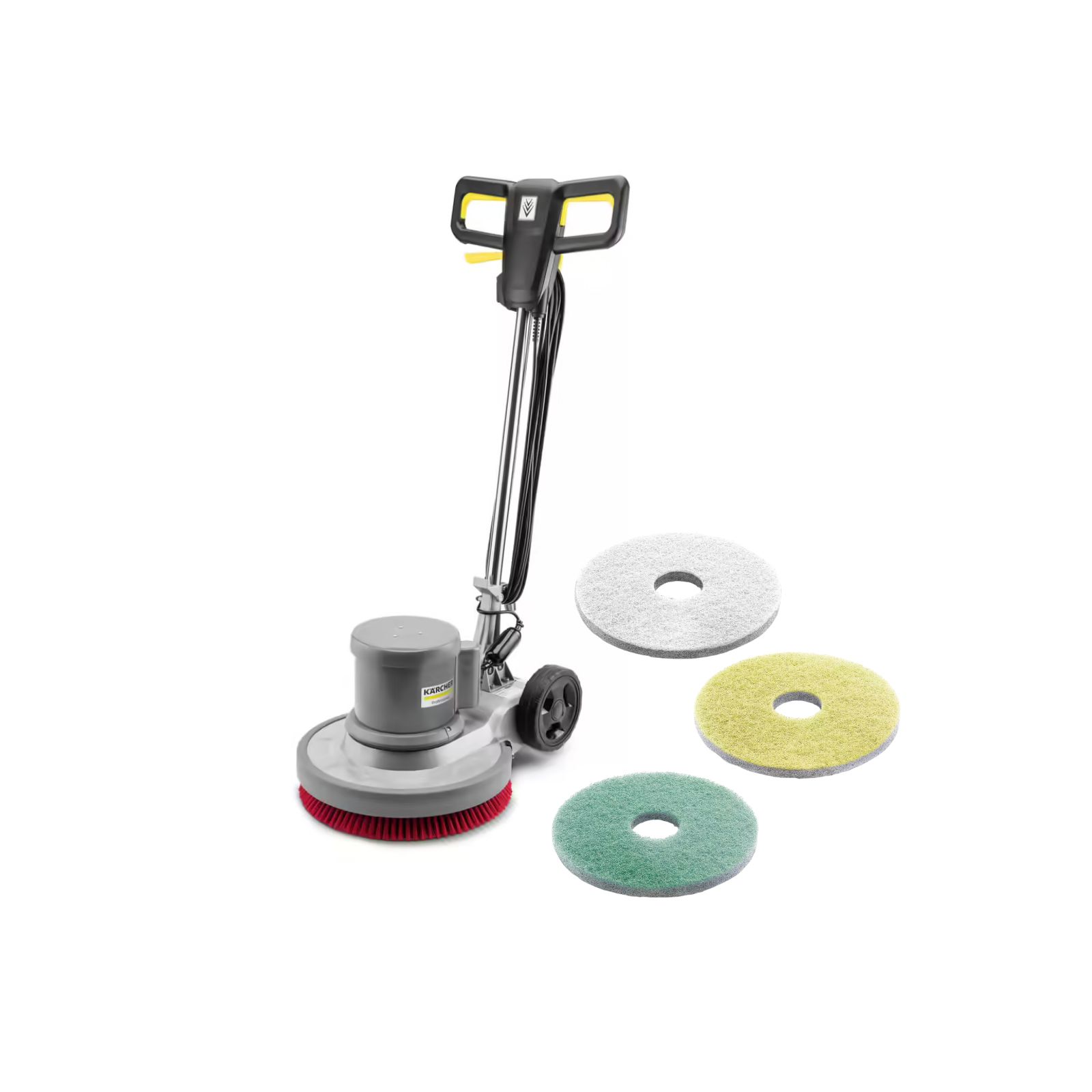 Monobrosse KÄRCHER BDS 43/150 C Classic + Pad diamant medium jaune + Pad diamant fin vert + Pad diamant grossier blanc 432 mm système complet rénovation diamant des sols durs