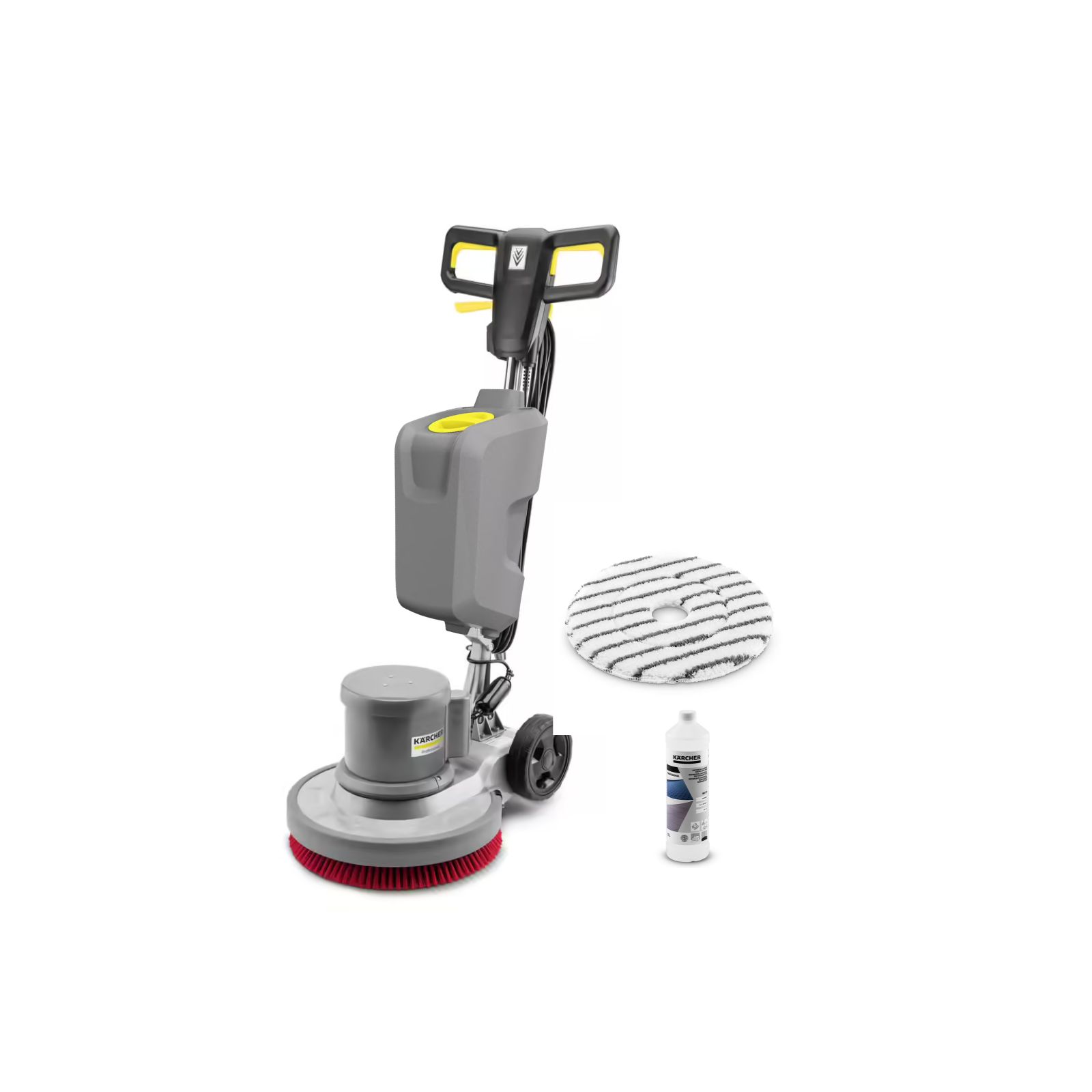 Monobrosse KÄRCHER BDS 43/150 C Classic - Pack complet prêt à l'emploi pour l'entretien quotidien des sols avec réservoir, pad microfibre et RM 770