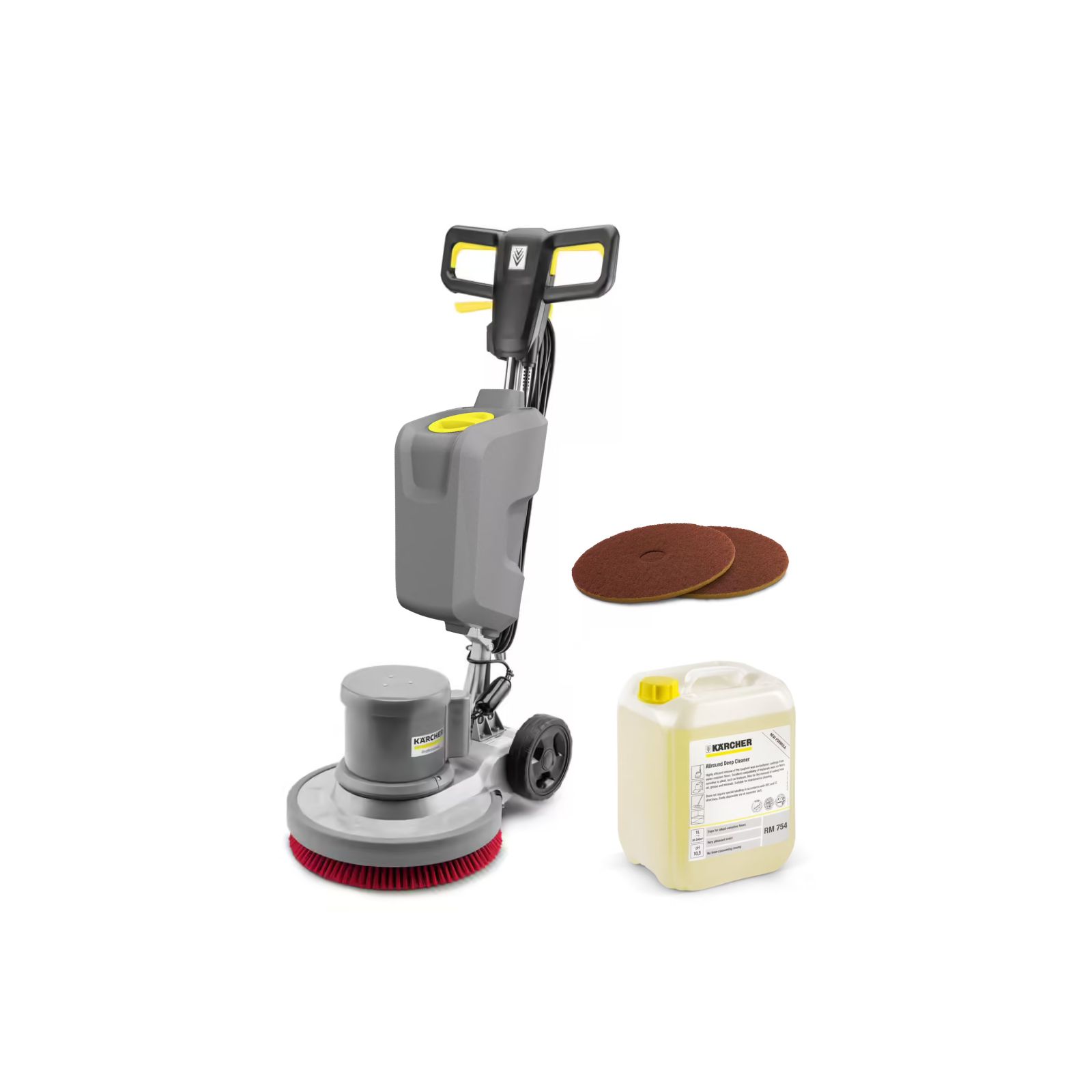 Monobrosse KÄRCHER BDS 43/150 C Classic - Pack complet prêt à l'emploi pour le décapage des sols durs avec réservoir, pad SPP et RM 754