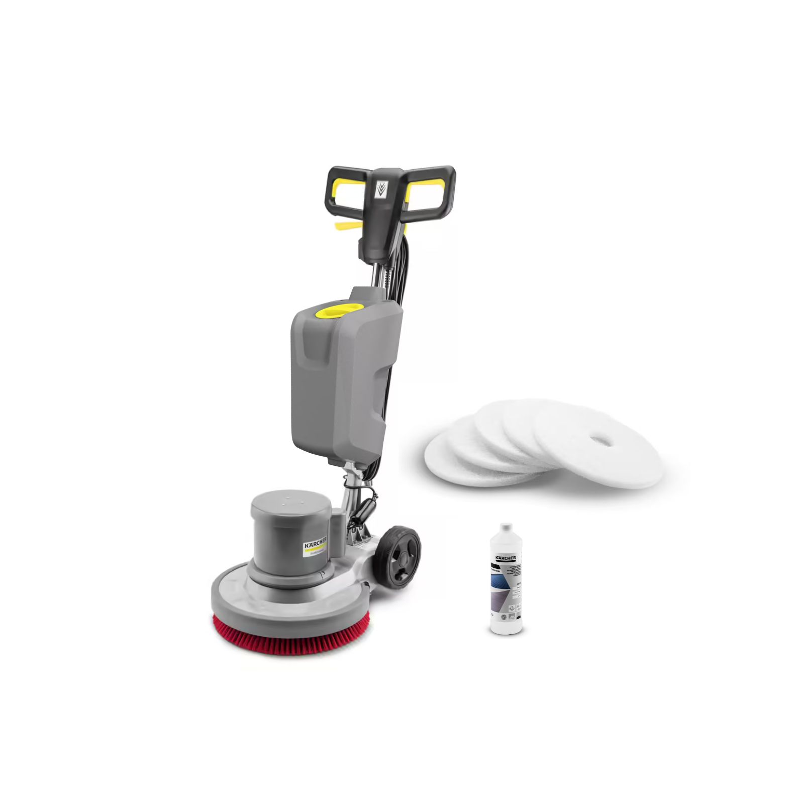 Monobrosse KÄRCHER BDS 43/150 C Classic - Pack complet prêt à l'emploi pour le nettoyage délicat et la finition brillante des sols avec réservoir, pad blanc et RM 770