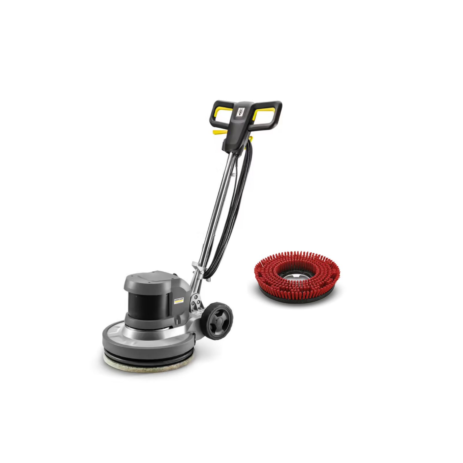 Monobrosse KÄRCHER BDS 43/DUO C + Brosse-disque moyen rouge 430 mm nettoyage d'entretien des sols durs