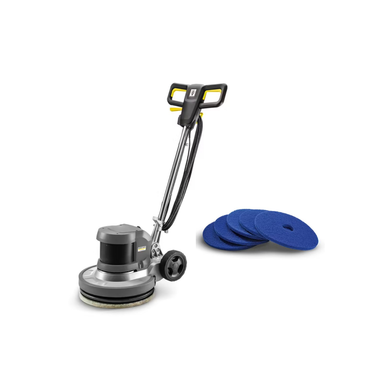 Monobrosse KÄRCHER BDS 43/DUO C + Pad souple bleu 432 mm nettoyage d’entretien des sols durs