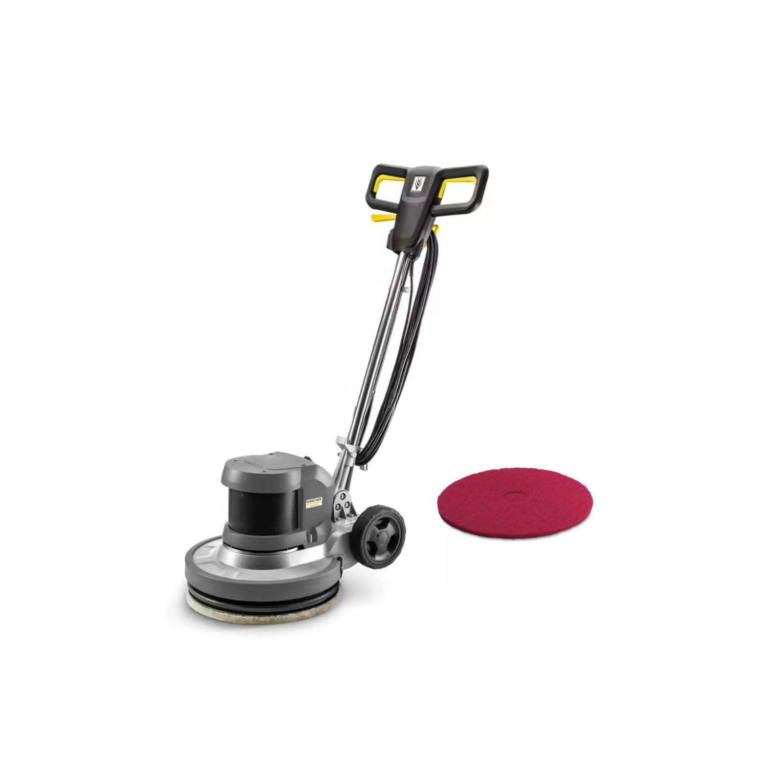 Monobrosse KÄRCHER BDS 43/DUO C + Pads moyennement souple rouge 432 mm nettoyage d’entretien polyvalent des sols
