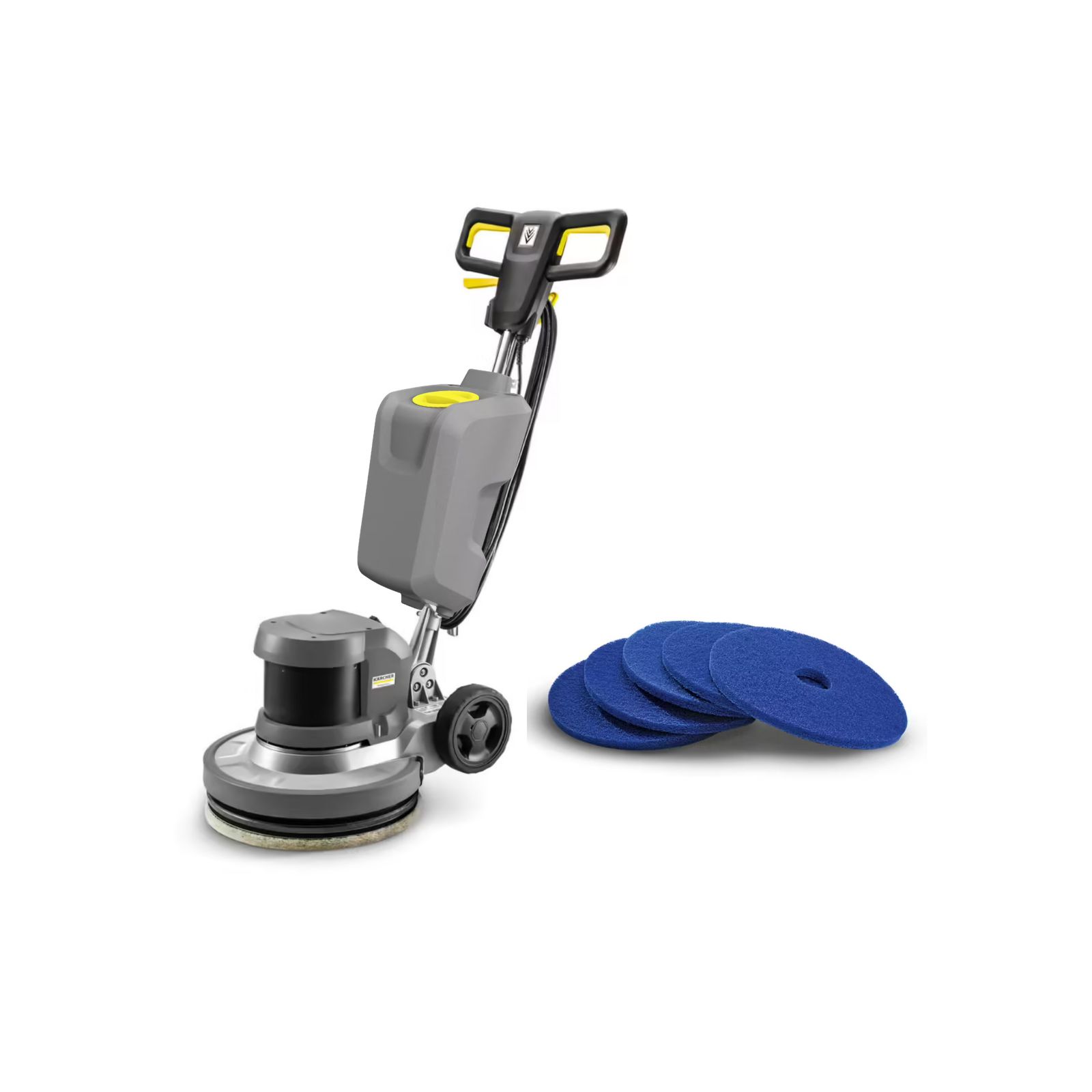 Monobrosse K&Auml;RCHER BDS 43/DUO C + R&eacute;servoir + Pad souple bleu 432 mm nettoyage d&rsquo;entretien des sols durs