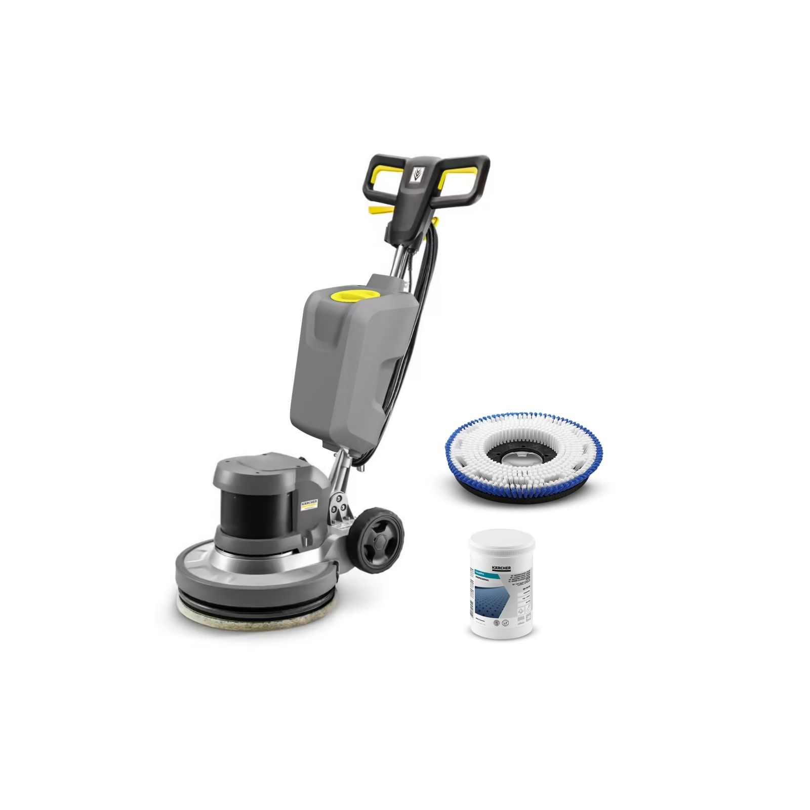 Monobrosse K&Auml;RCHER BDS 43/DUO C - Pack pr&ecirc;t &agrave; l'emploi pour nettoyage des moquettes et textiles avec r&eacute;servoir, brosse et RM 760