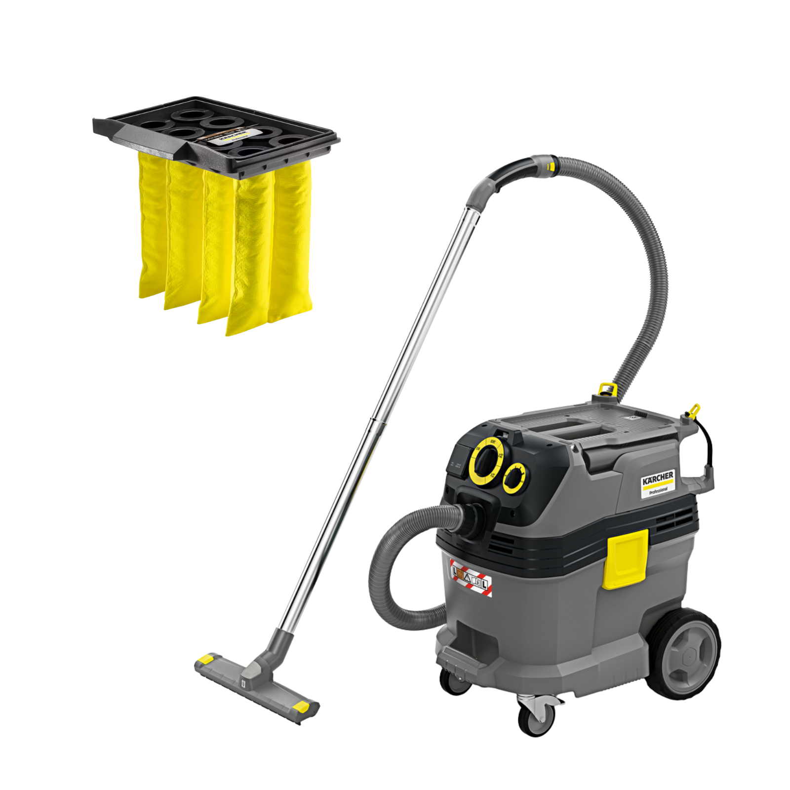 Aspirateur K&Auml;RCHER eau et poussi&egrave;res NT 30/1 Tact L filtre BOIS d&eacute;colmatage automatique