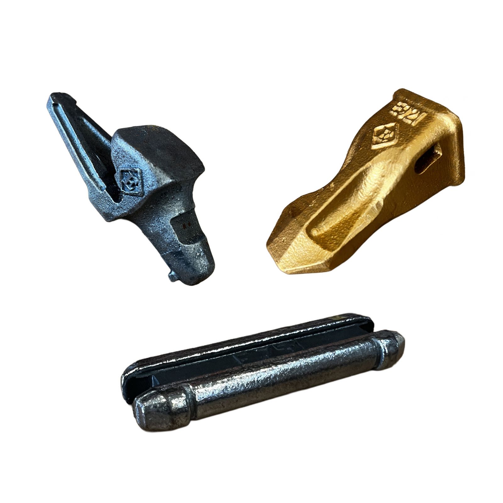 Ensemble dent + Porte dent épaisseur de lame 16 mm + Clavette GOLD E921 pour mini pelle 1 à 4,5T - ESTI