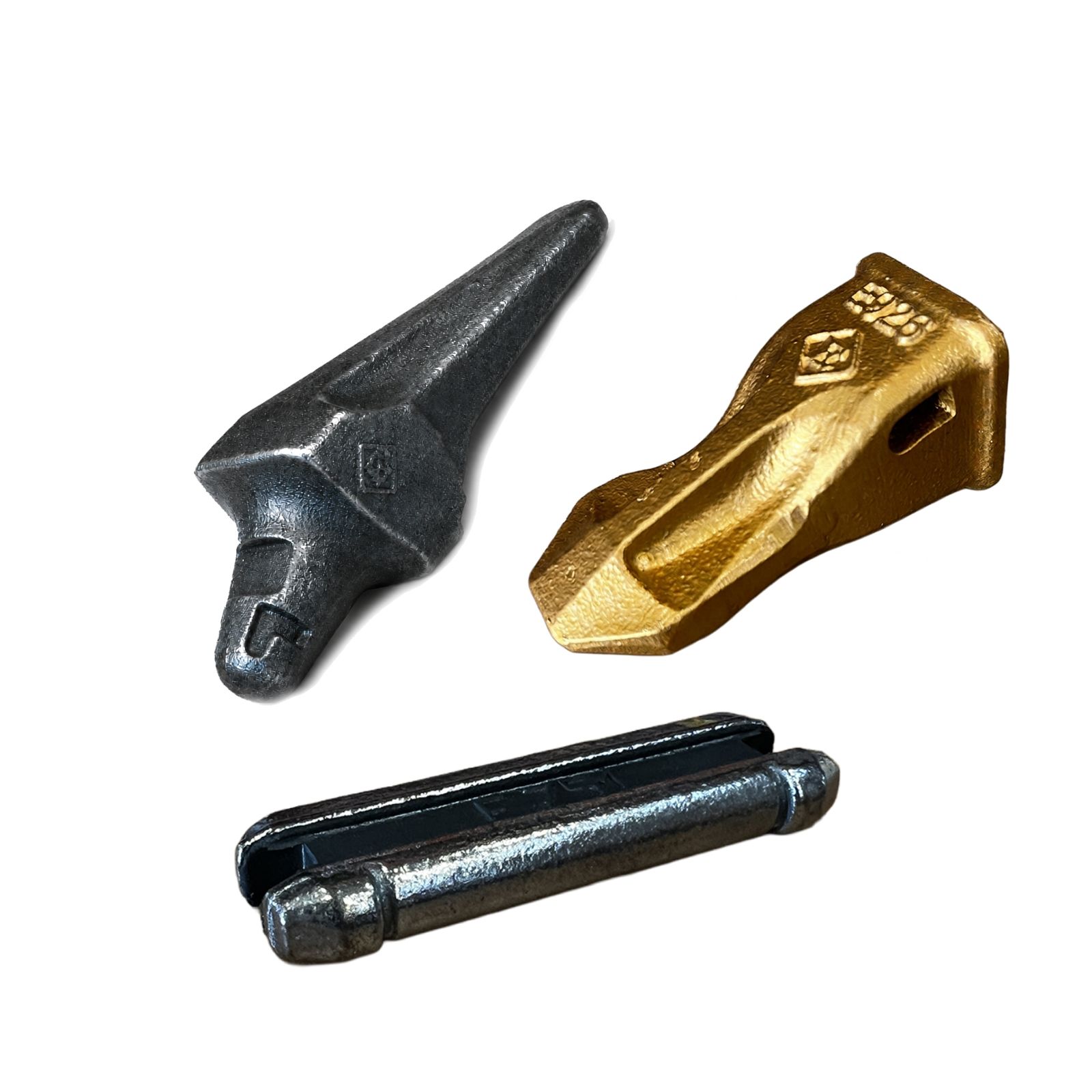 Ensemble dent + Porte dent Flush + Clavette GOLD E921 pour benne preneuse - ESTI