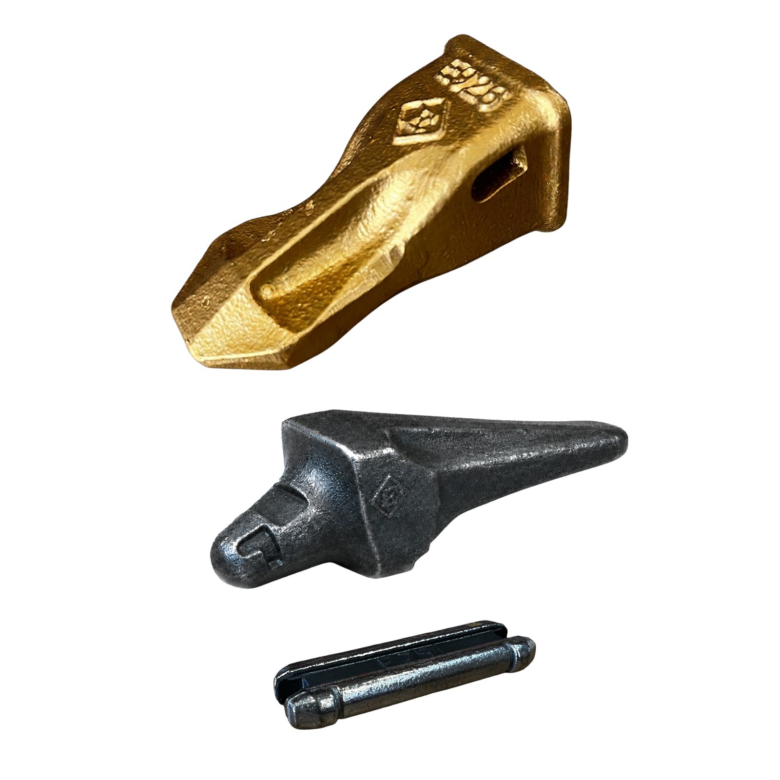 Ensemble dent + Porte dent Flush + Clavette GOLD E926 pour mini chargeuse - ESTI
