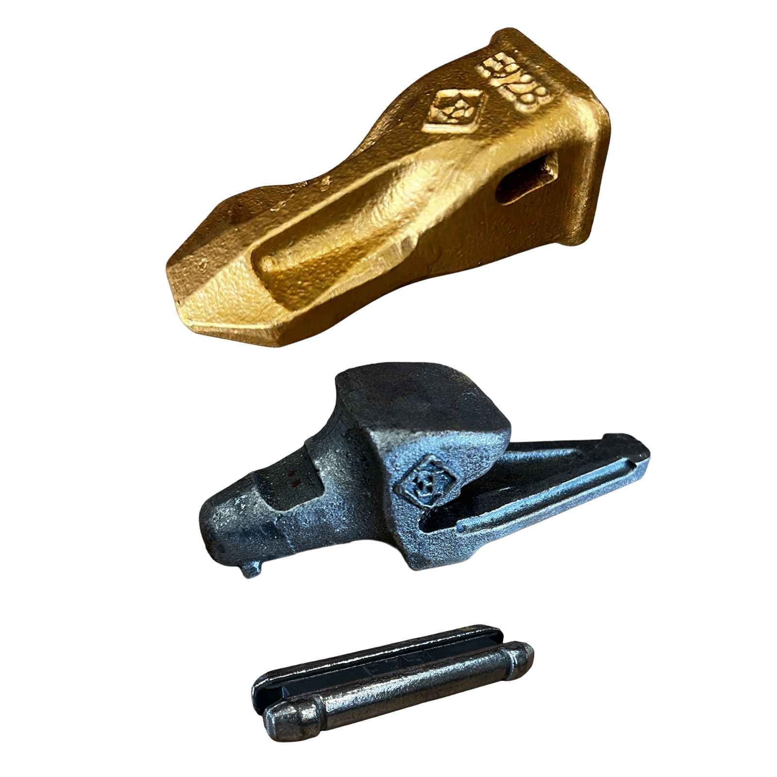 Ensemble dent + Porte dent épaisseur de lame 25 mm + Clavette GOLD E928 pour pelle 8 à 10T - ESTI