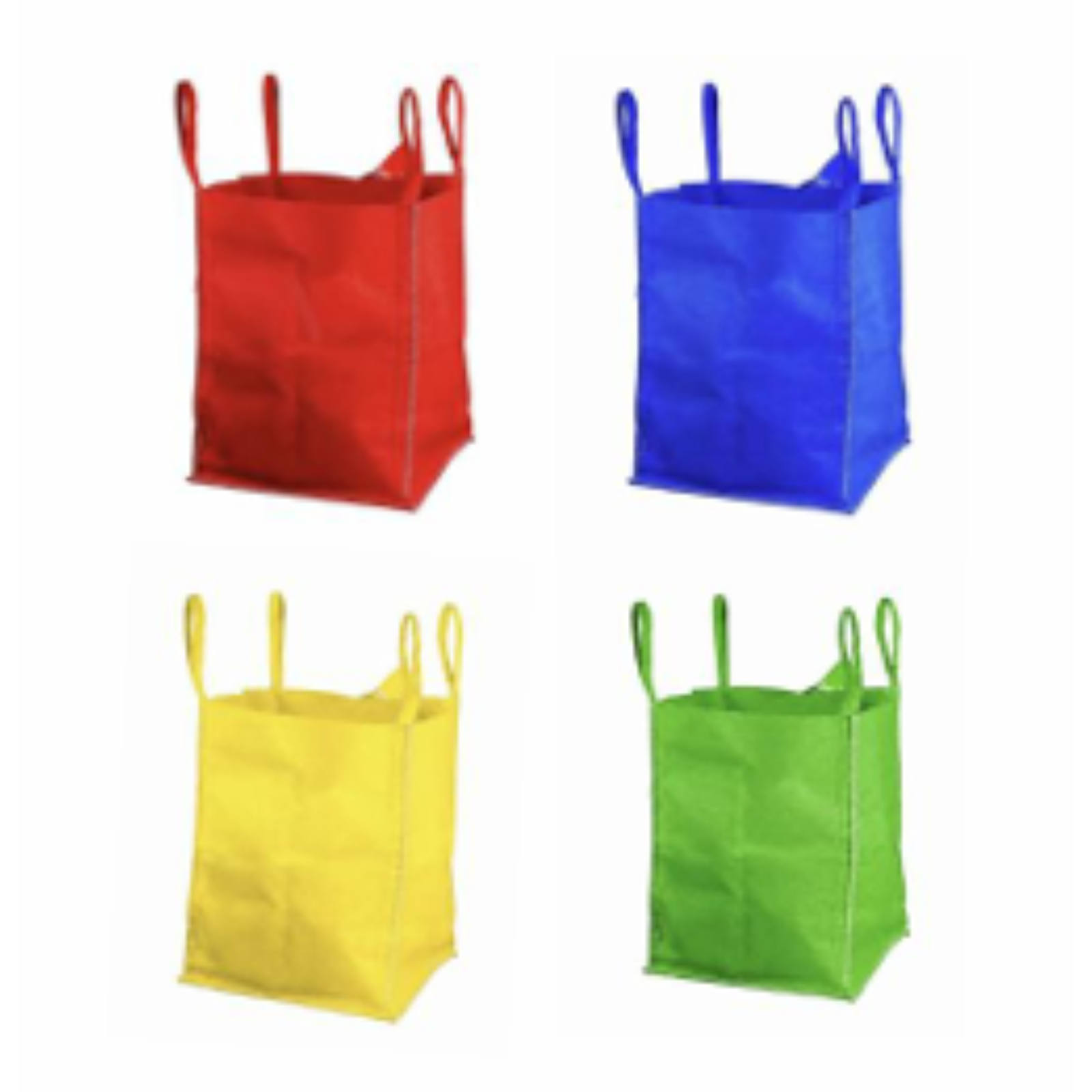 SAC BIG BAG VERT USAGE UNIQUE 1M3 1.5T  RECYCLE SACHERIE DE PANTIN - BBNE110A40PRV