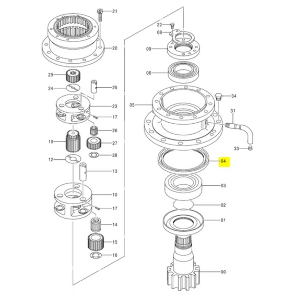 JOINT ORIGINE - HITACHI - 4411143
