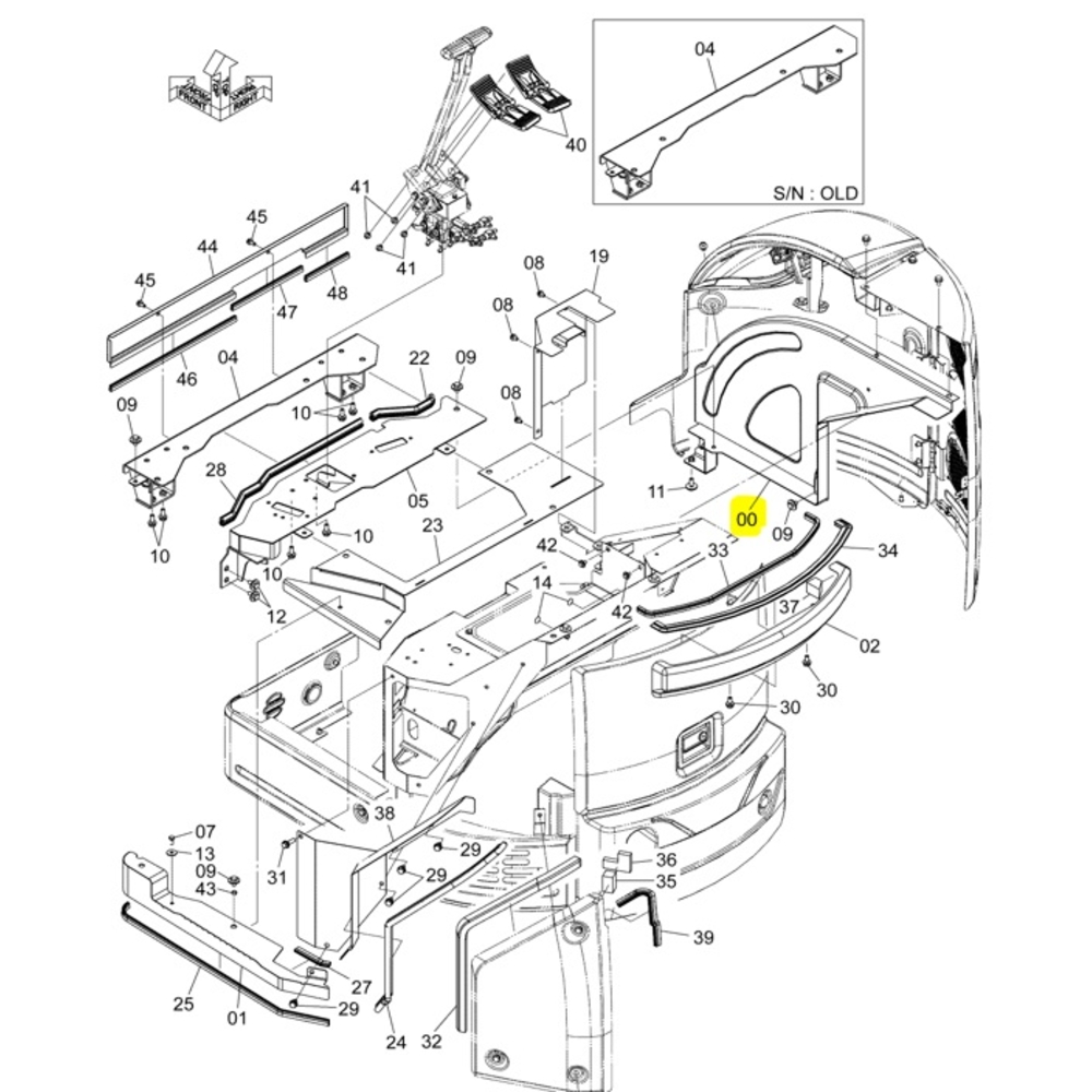 TOLE ORIGINE - HITACHI - YD40002743