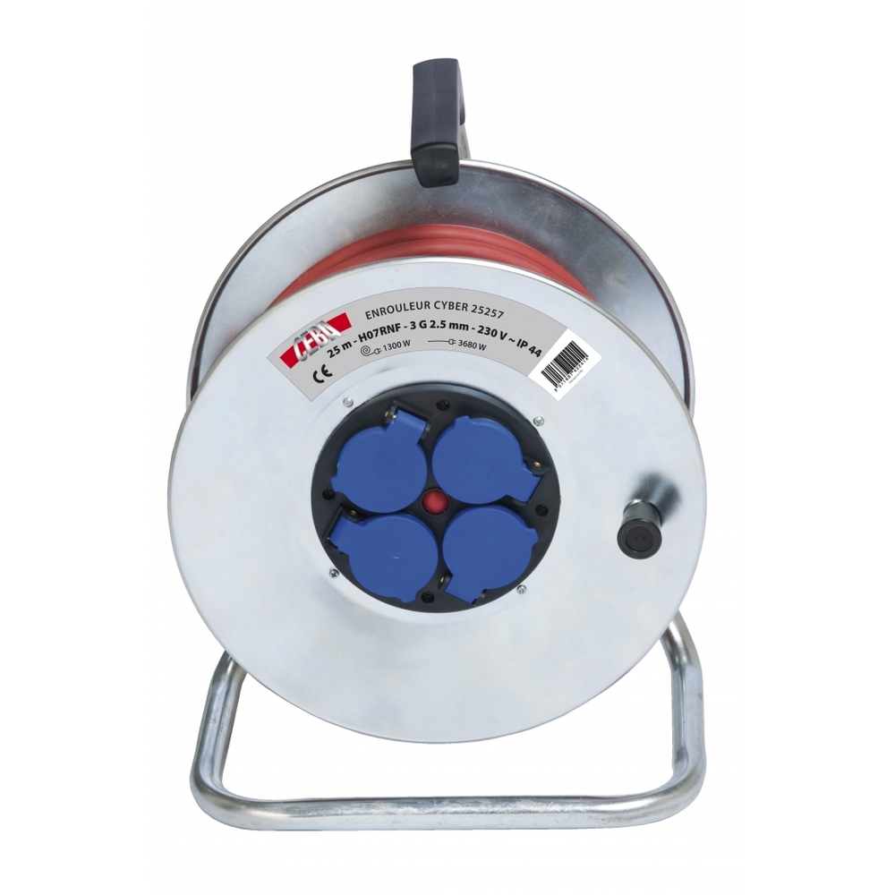 Enrouleur CYBER 25m 3G2,5 H07-CEBA-CYBER25257