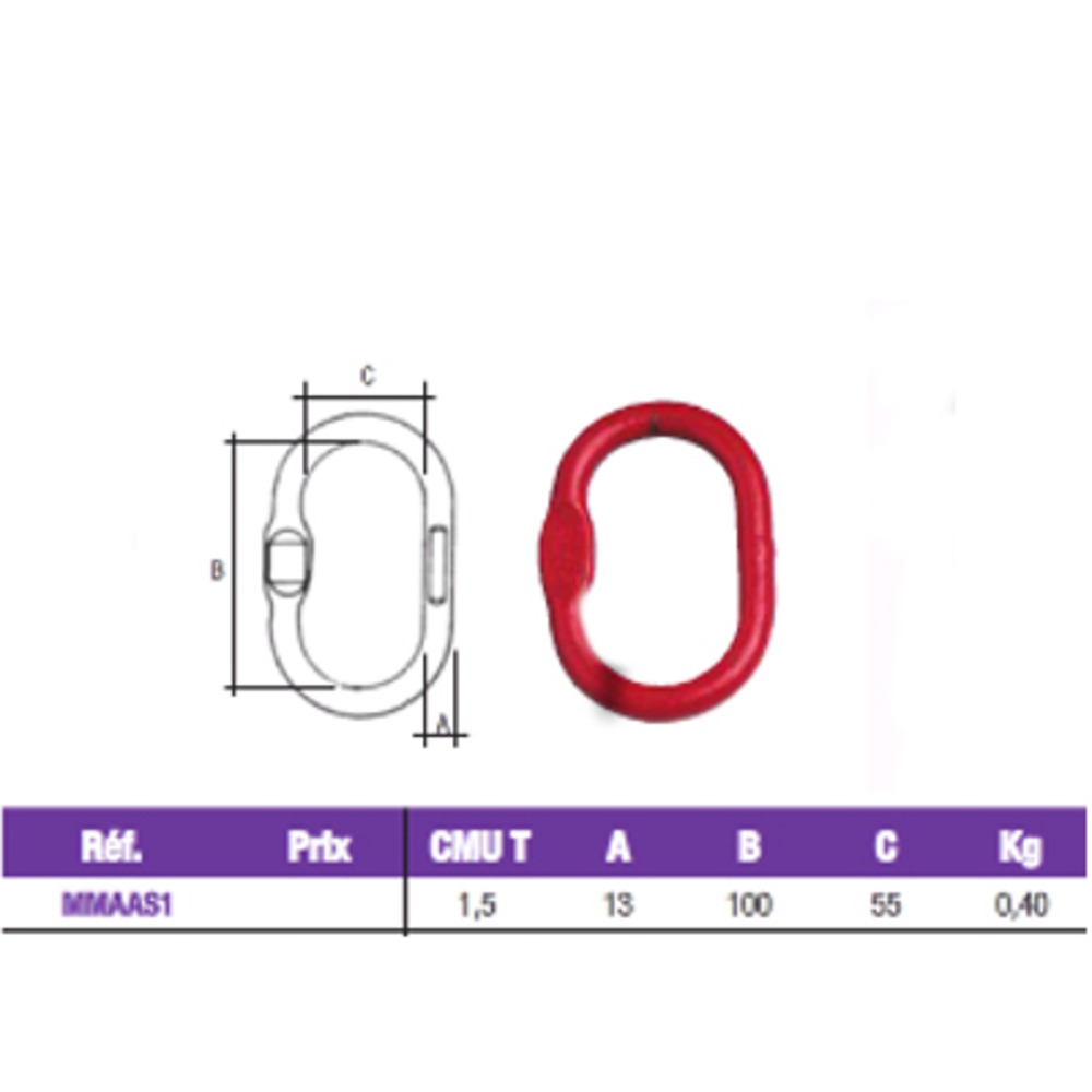 Anneau ovale 1.5T COBALTIX -MMAAS1