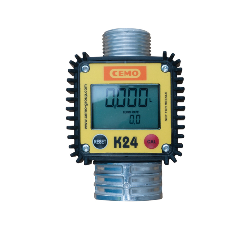 Compteur digital K24, en aluminium 7 à 120 l/min (montage en entrée de pistolet) CEMO - 10157