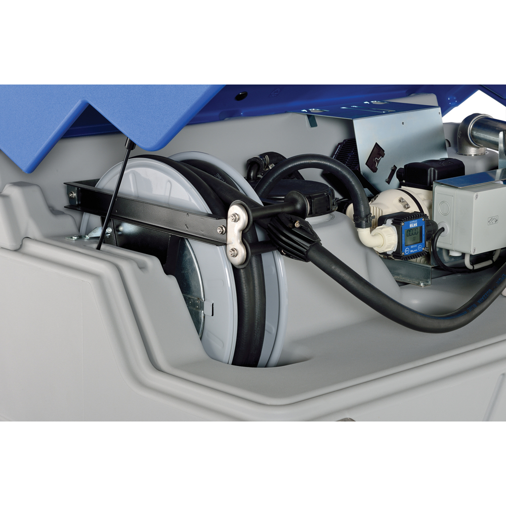 Enrouleur AdBlue , 8 m de flexible DN 19 en EPDM BLUE CUBE 1 500 et 2 500 litres CEMO - 10431