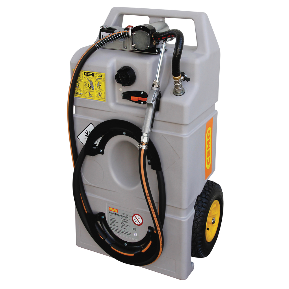 Caddy Ravitailleur LUB 100, pompe 12 V, batterie Lithium, pistolet simple CEMO - 10751